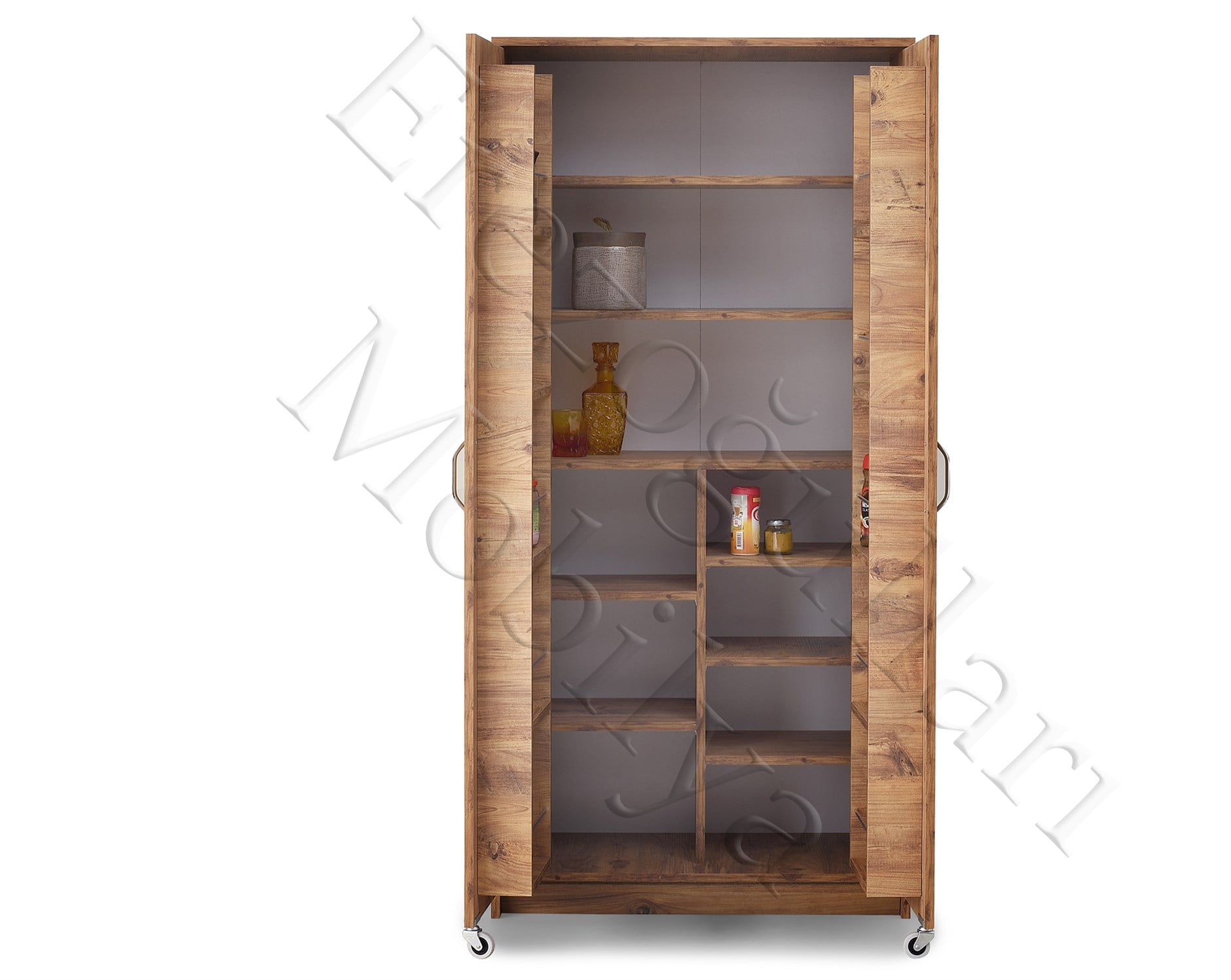 Ekonomik 2 Kapılı Mutfak Kiler Erzak Dolabı 86x50x180