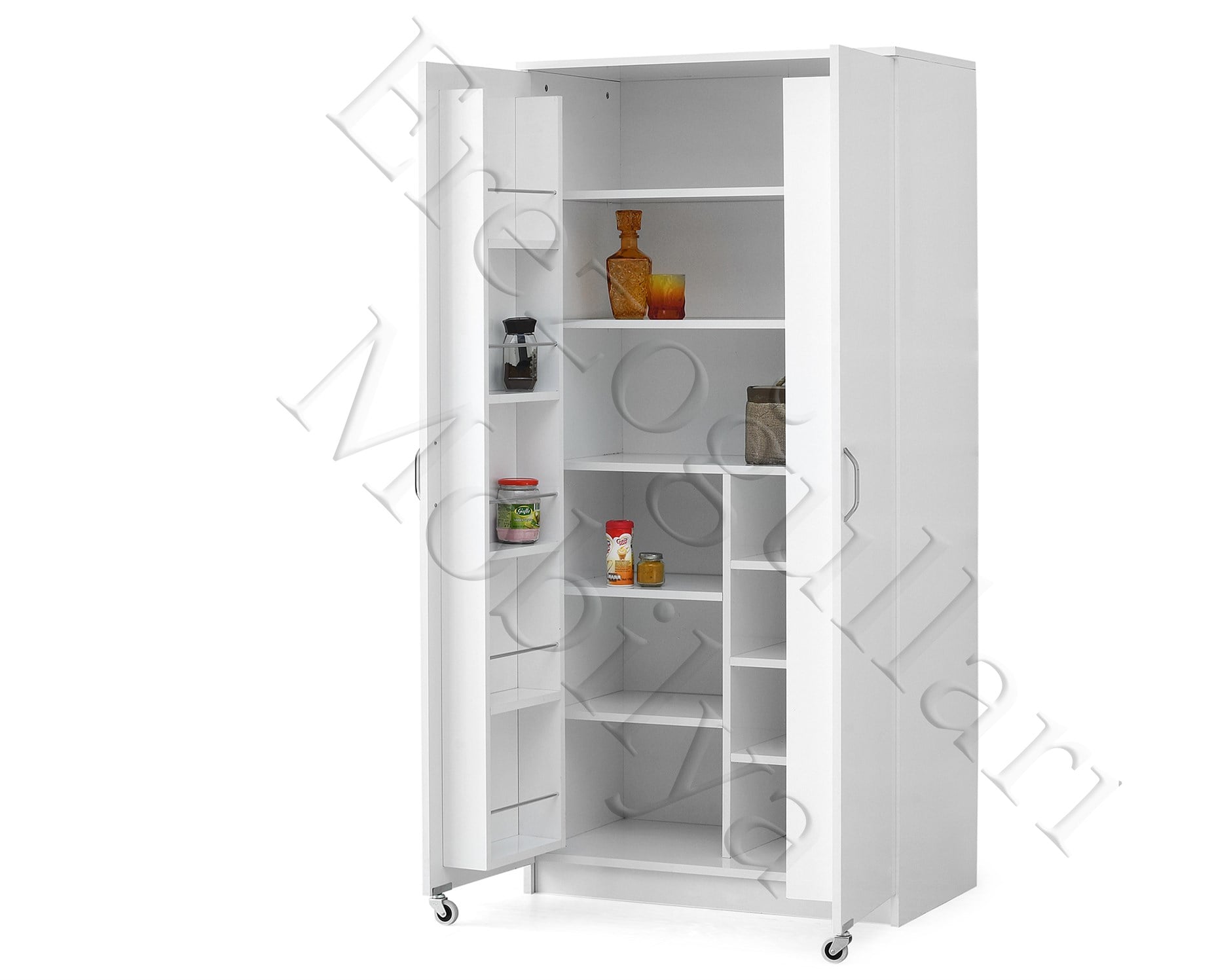 Ekonomik 2 Kapılı Mutfak Kiler Erzak Dolabı 86x50x180