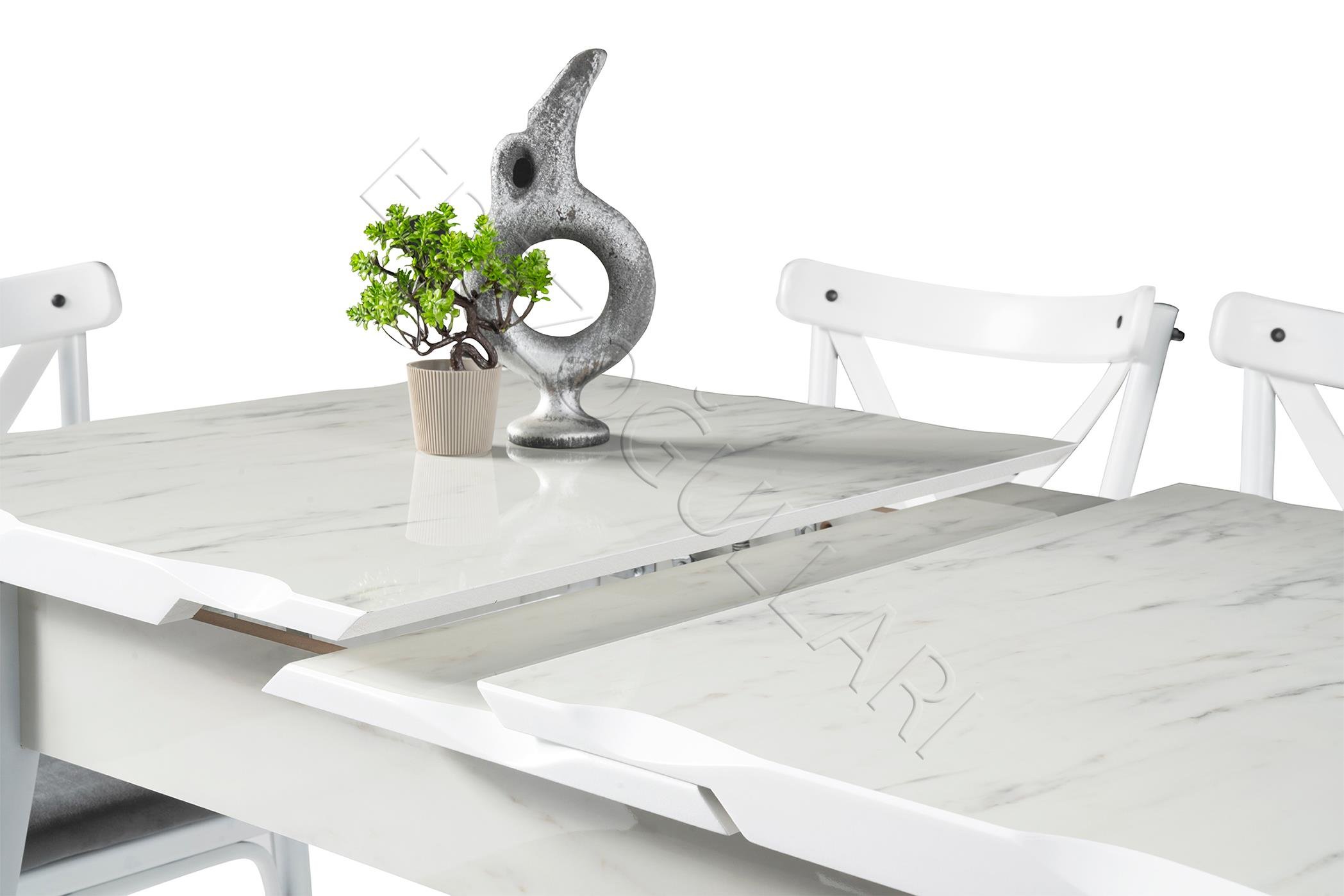 İkon Açılır MDF HighGloss Mutfak Masası 70x110