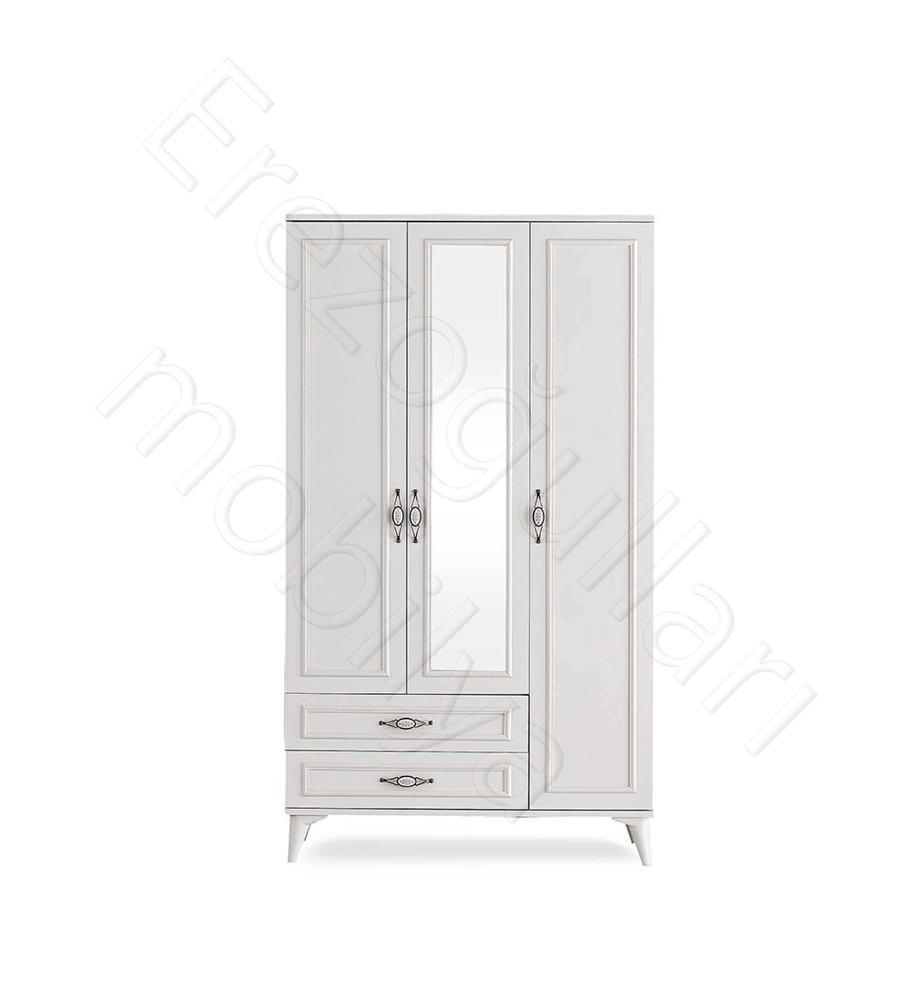 Irmak 3 Kapılı 2 Çekmeceli Gardrop Elbise Dolabı 120x48x195cm
