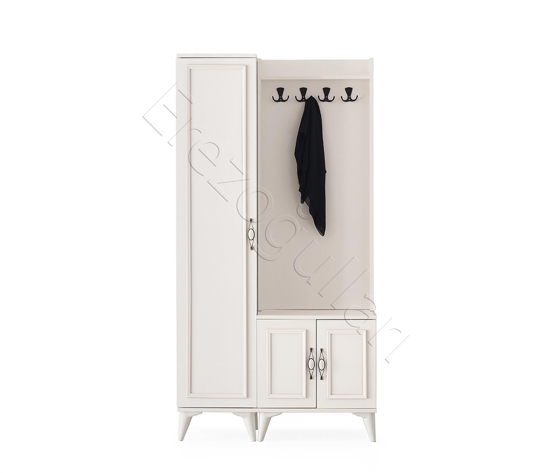 Irmak Portmanto Askılık Ayakkabılık Aynalı 100x37x195