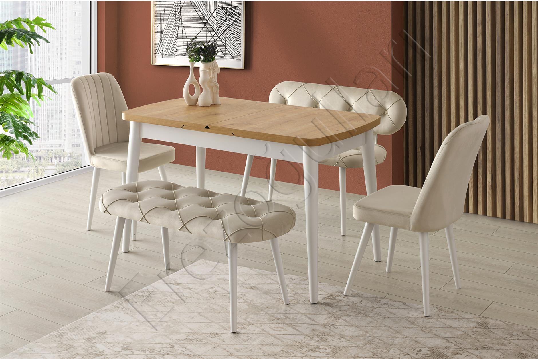 Kelebek Açılır MDF Mutfak Masası 75*130cm