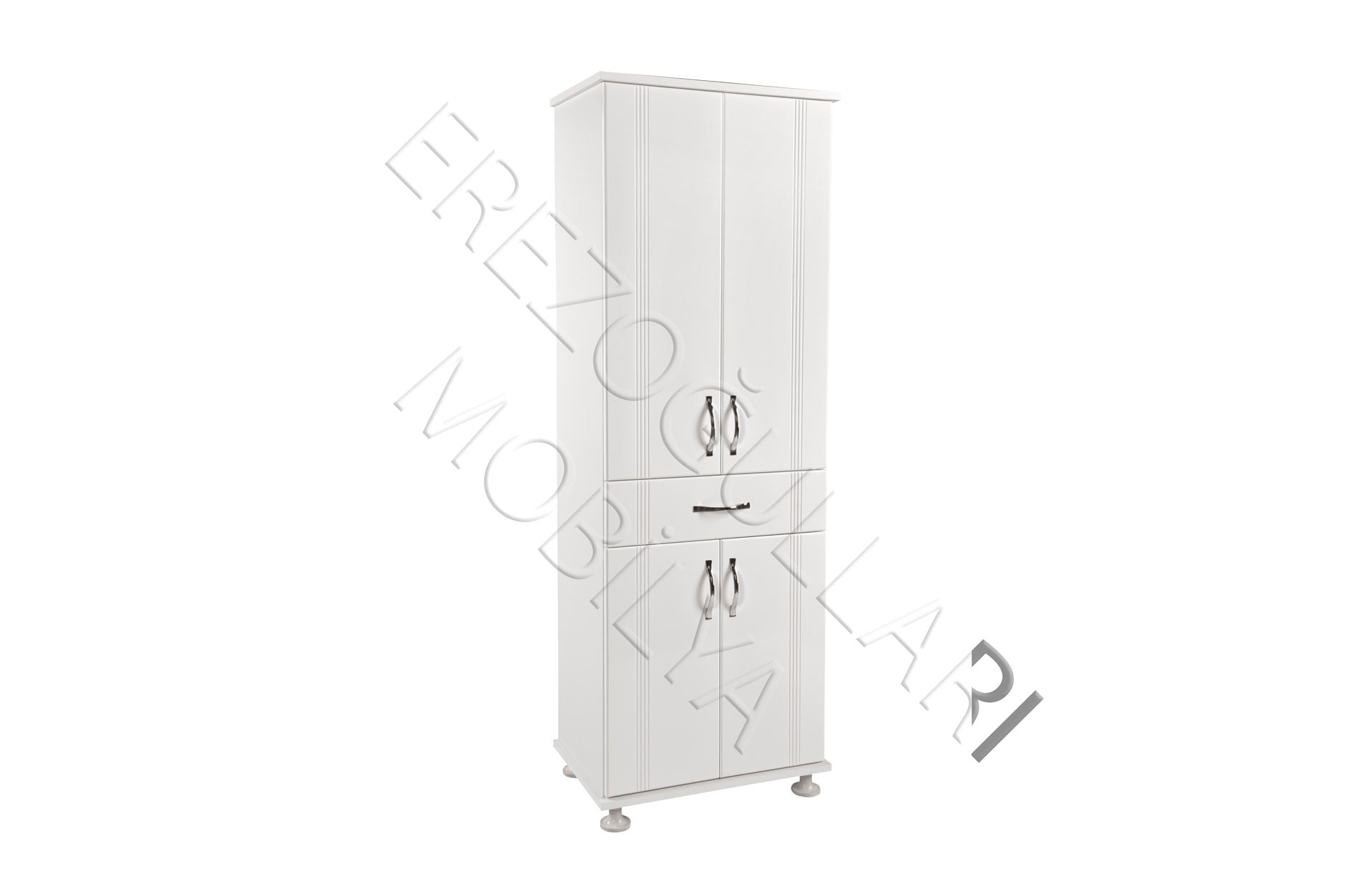 Lake Kapaklı Çekmeceli Raflı Banyo Çok Amaçlı Dolap 60x40x180