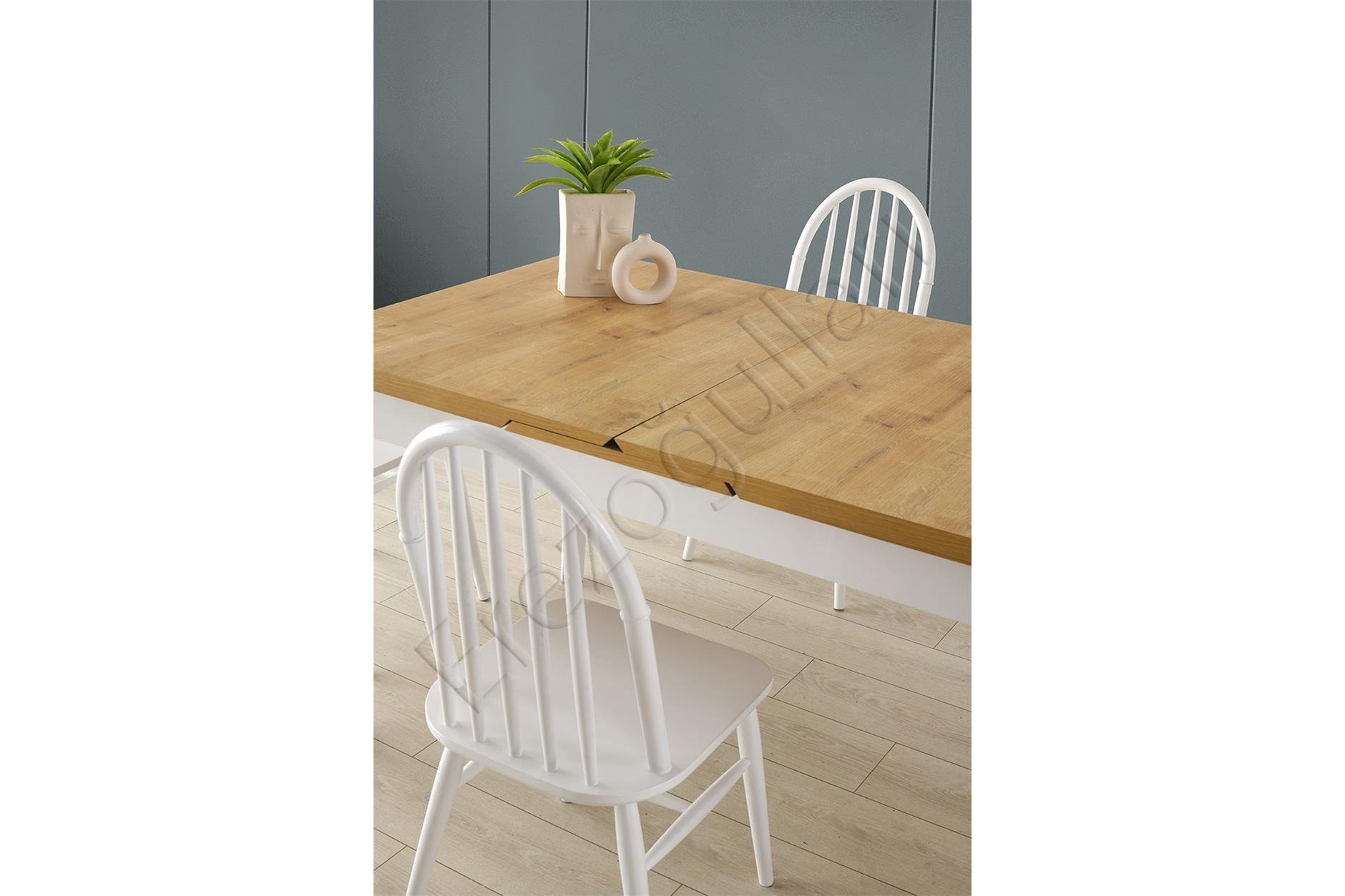 Lotus Açılır MDF Yemek Mutfak Masası 90x145cm