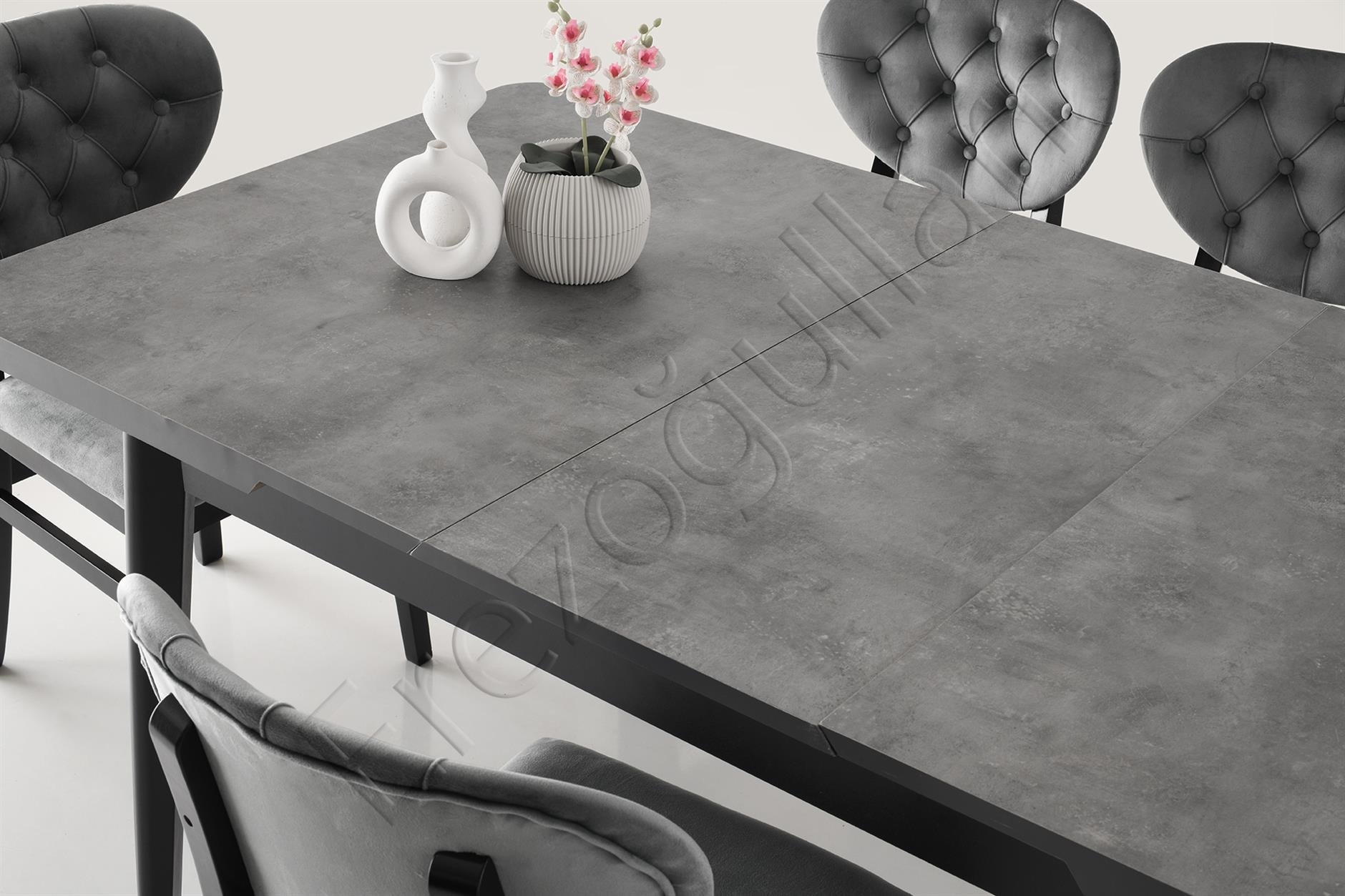 Lotus Açılır MDF Yemek Mutfak Masası 90x145cm