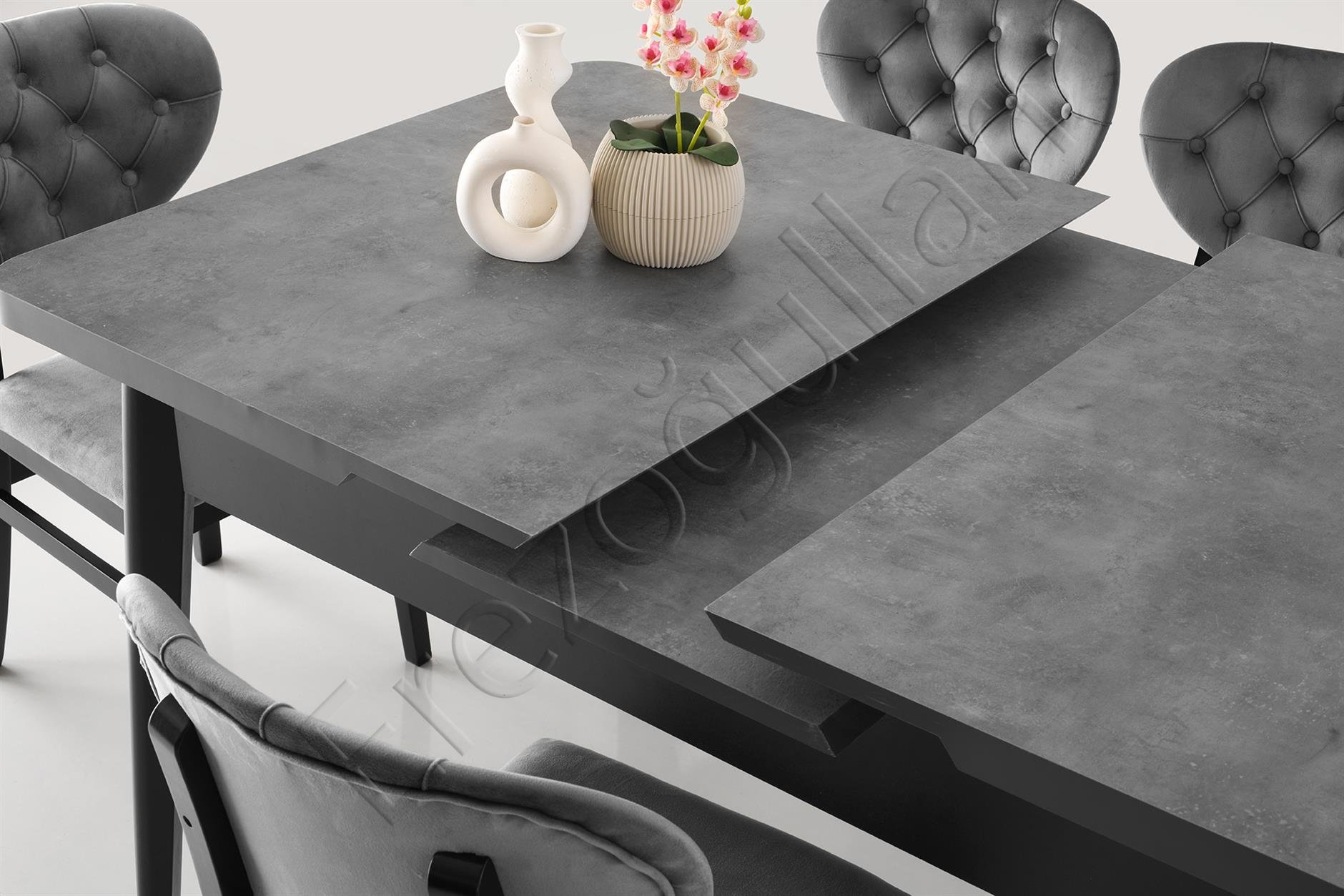 Lotus Açılır MDF Yemek Mutfak Masası 90x145cm