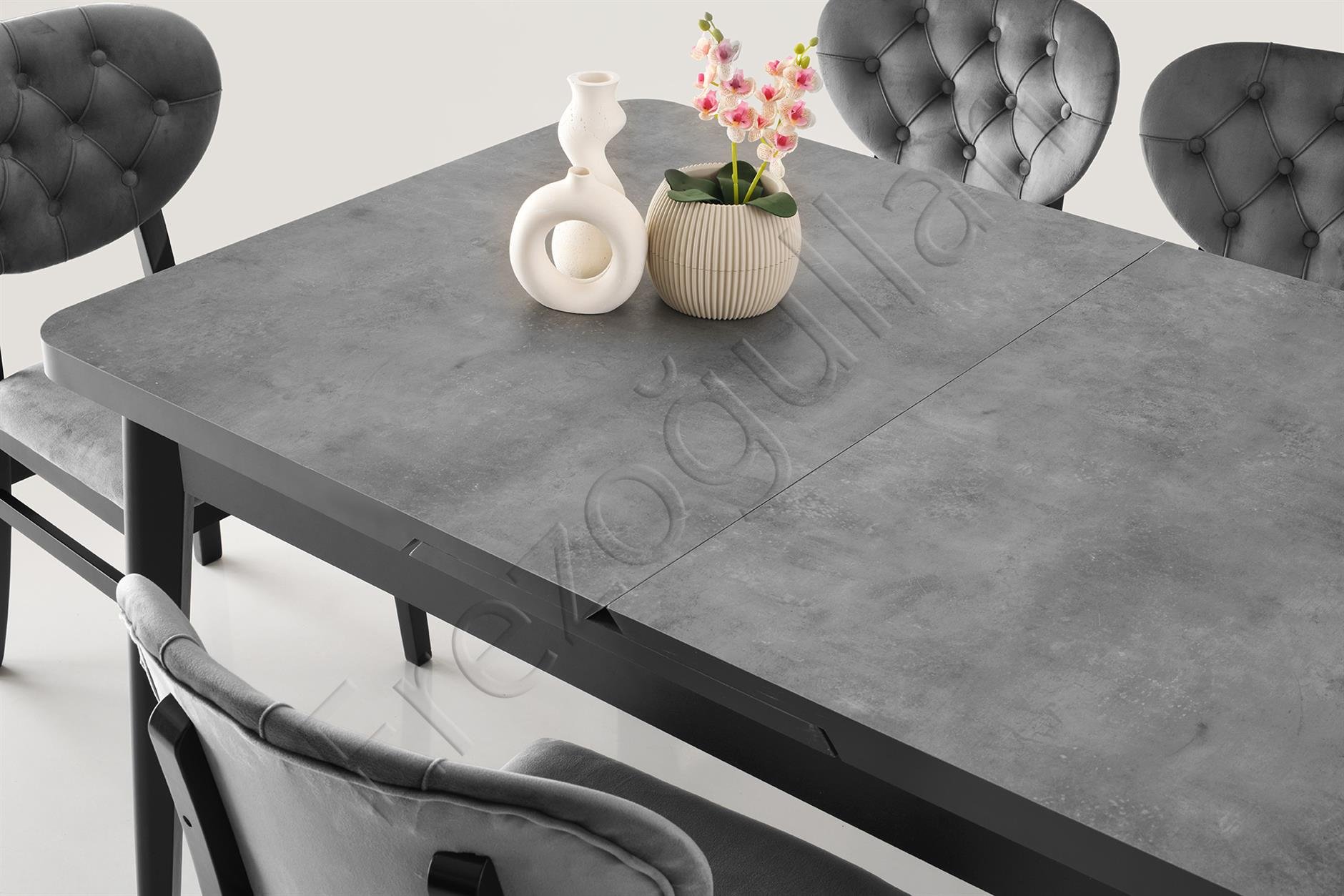 Lotus Açılır MDF Yemek Mutfak Masası 90x145cm