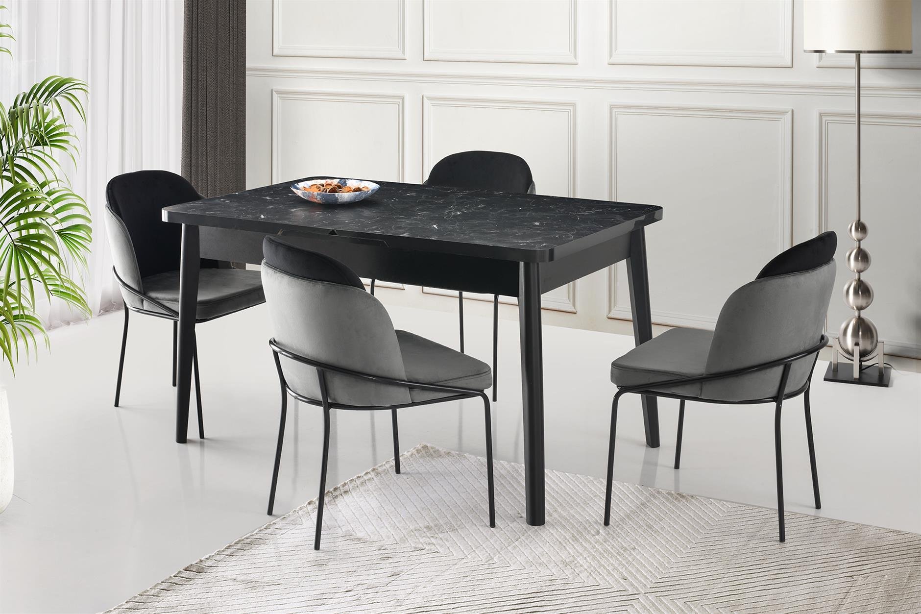 Lotus Açılır MDF Yemek Mutfak Masası 90x145cm