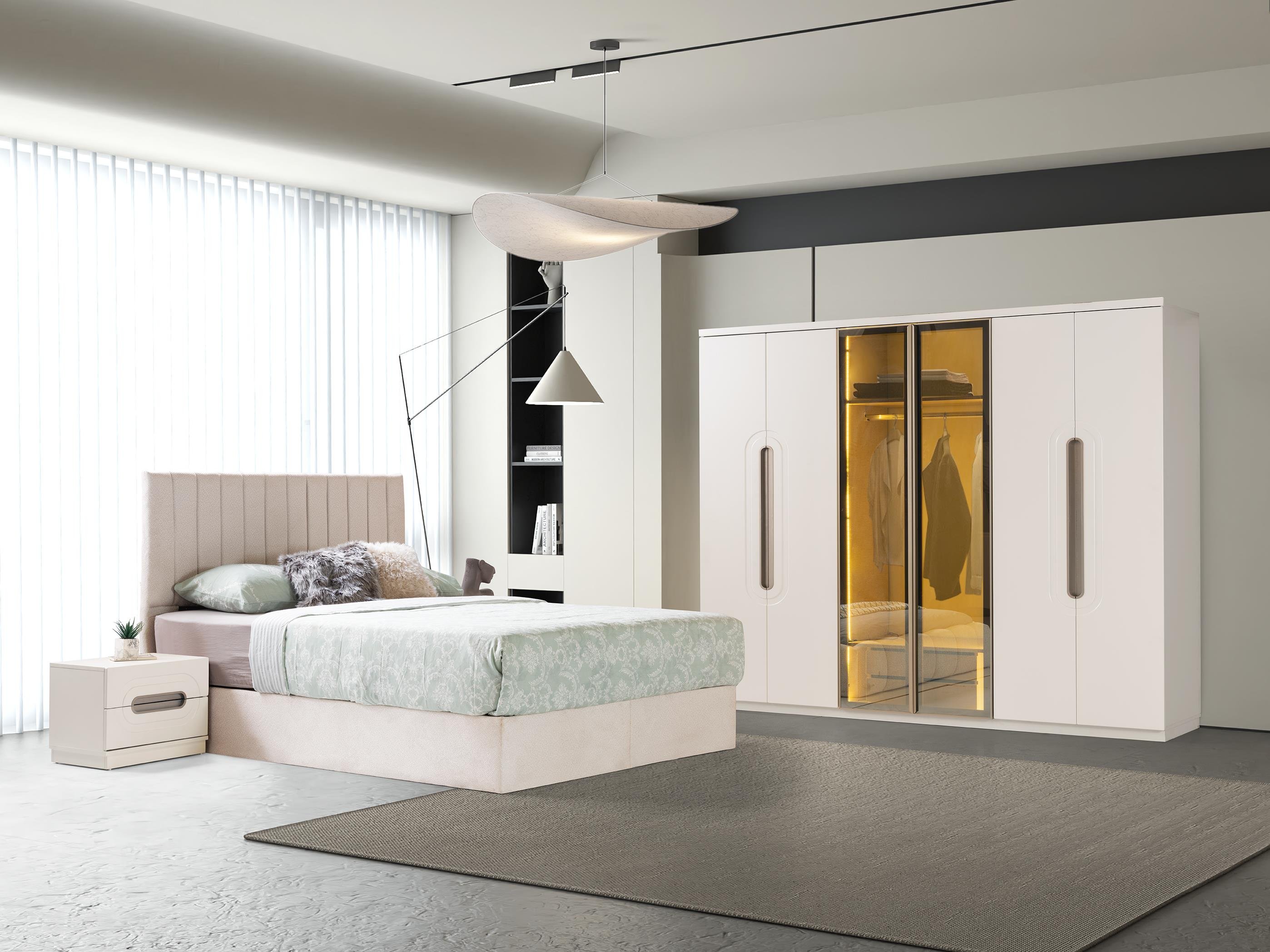 Luna %100 MDF 6 Kapaklı Modern Dolap