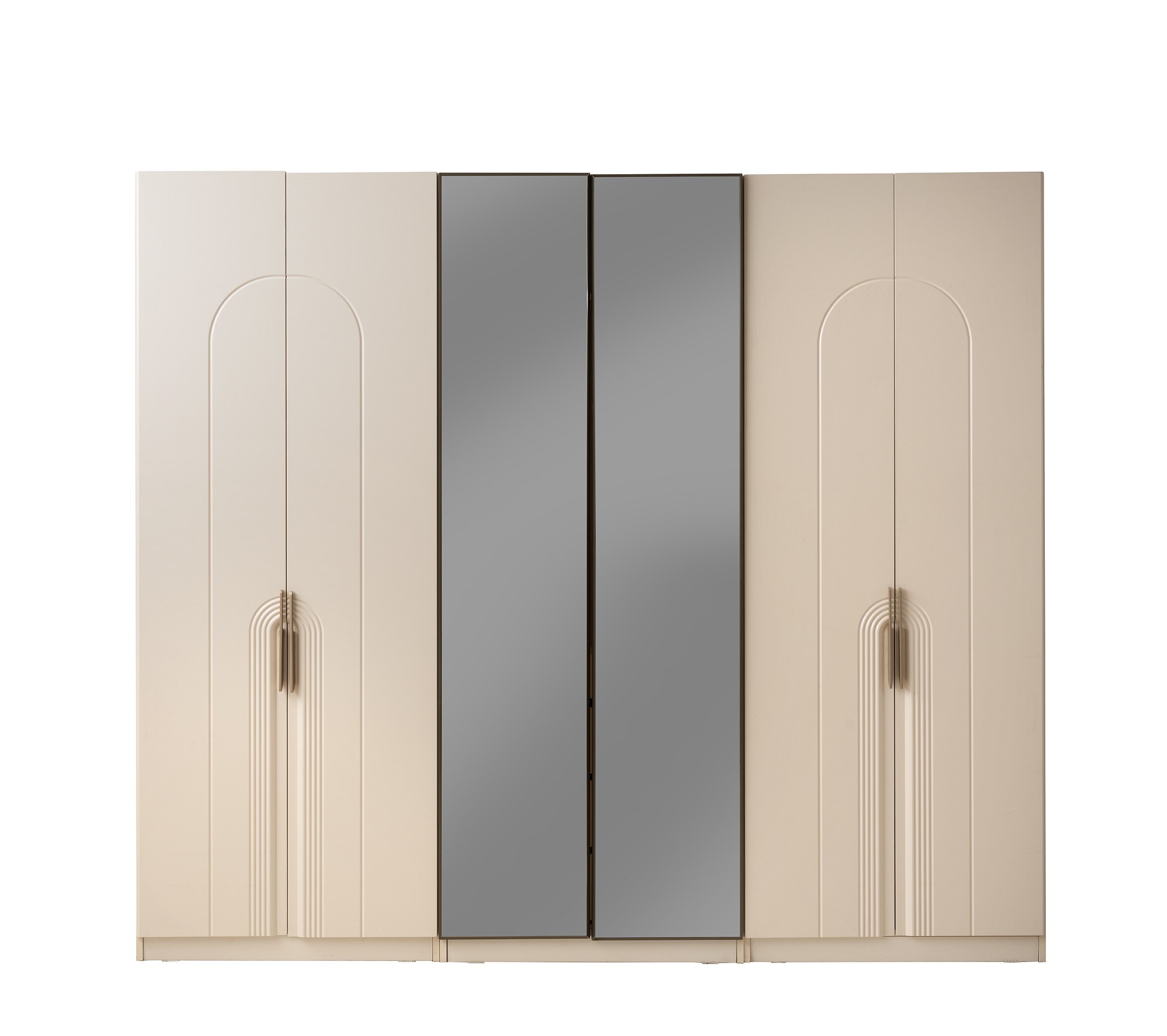 Luzzi MDF 6 Kapaklı Yatak Odası Takımı Başlıklı 246x58x215cm