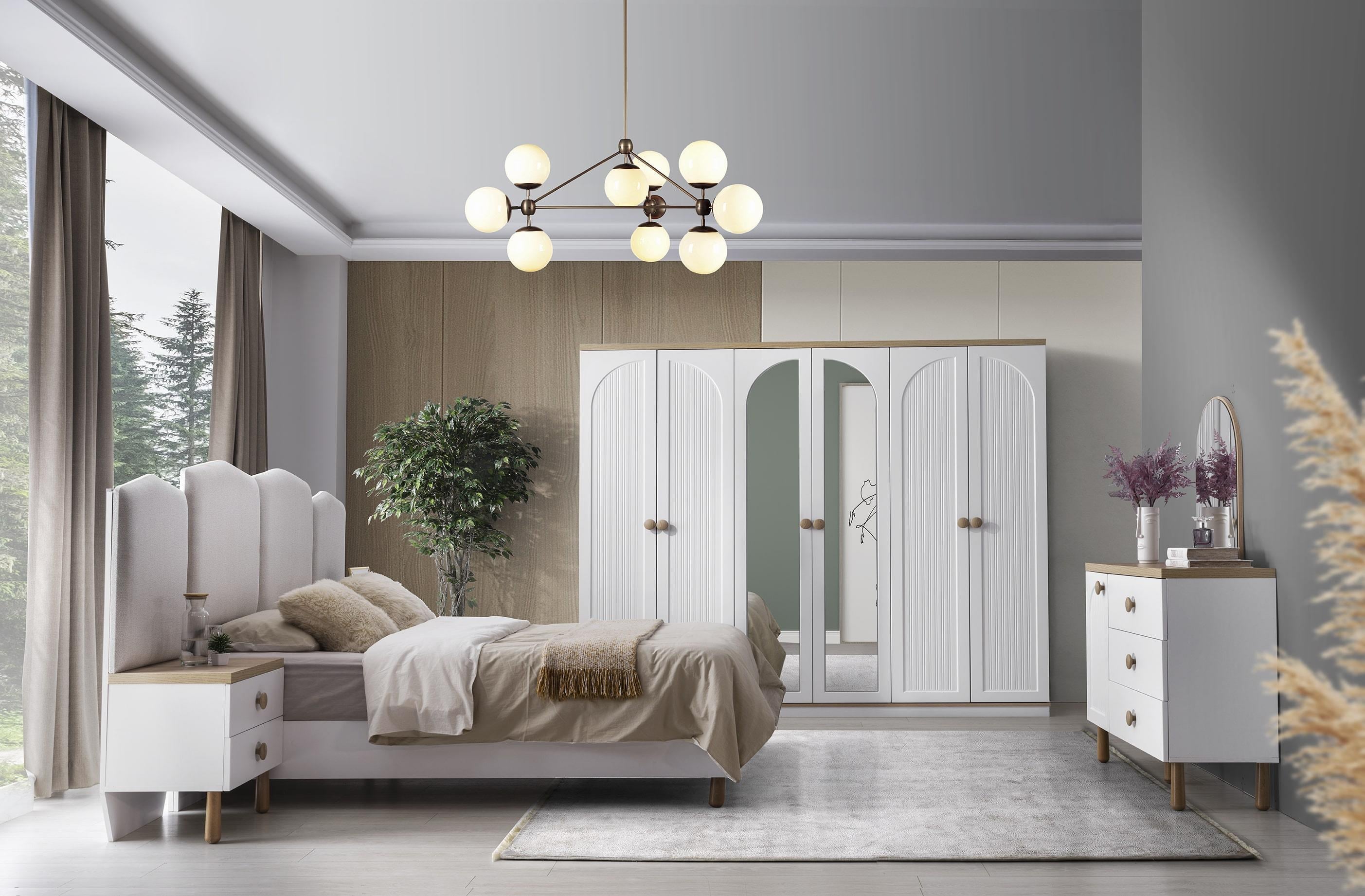 Majör MEMBRAN 6 Kapaklı Modern Yatak Odası Takımı Bazalı
