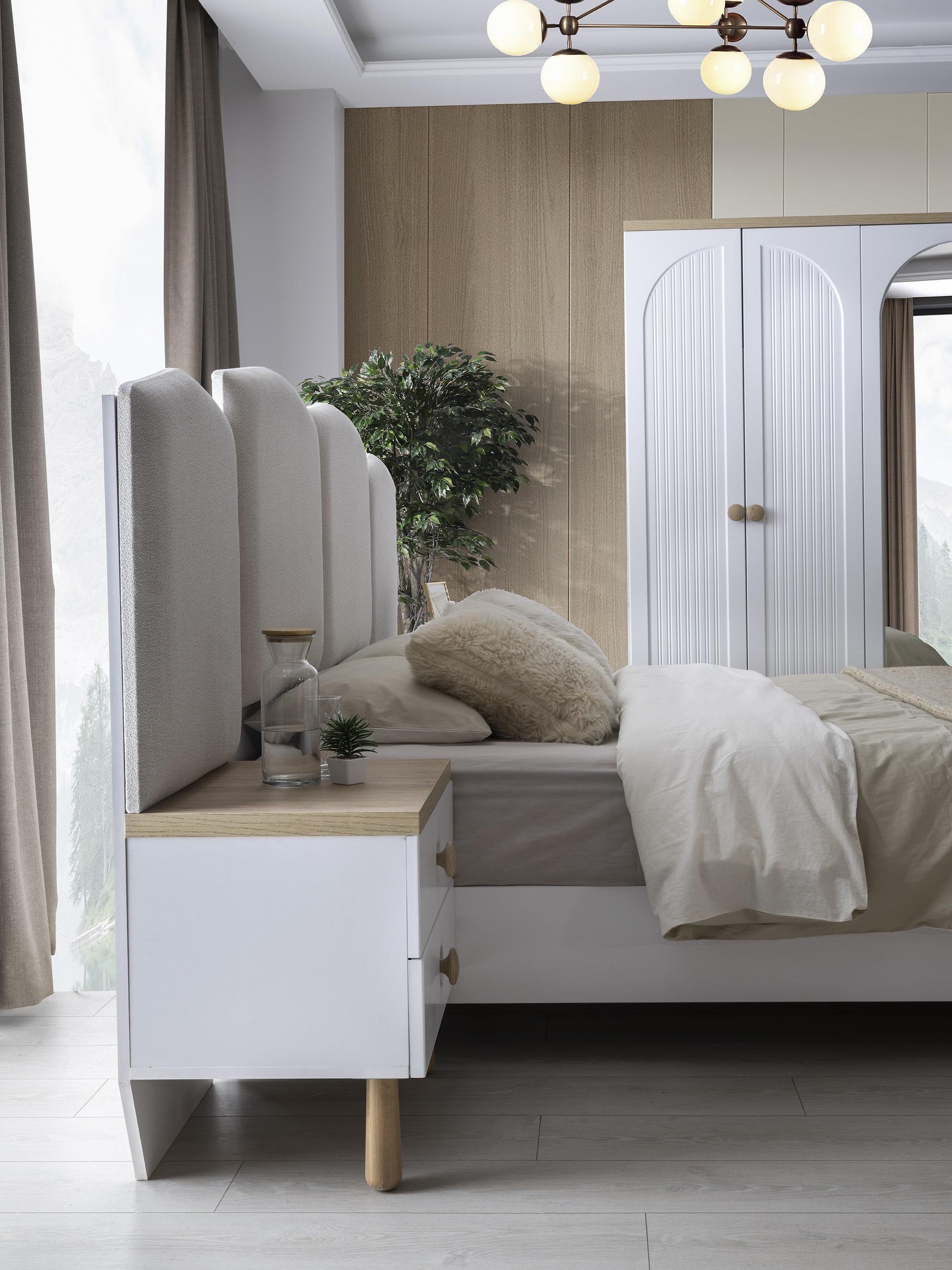 Majör MEMBRAN 6 Kapaklı Modern Yatak Odası Takımı Bazalı