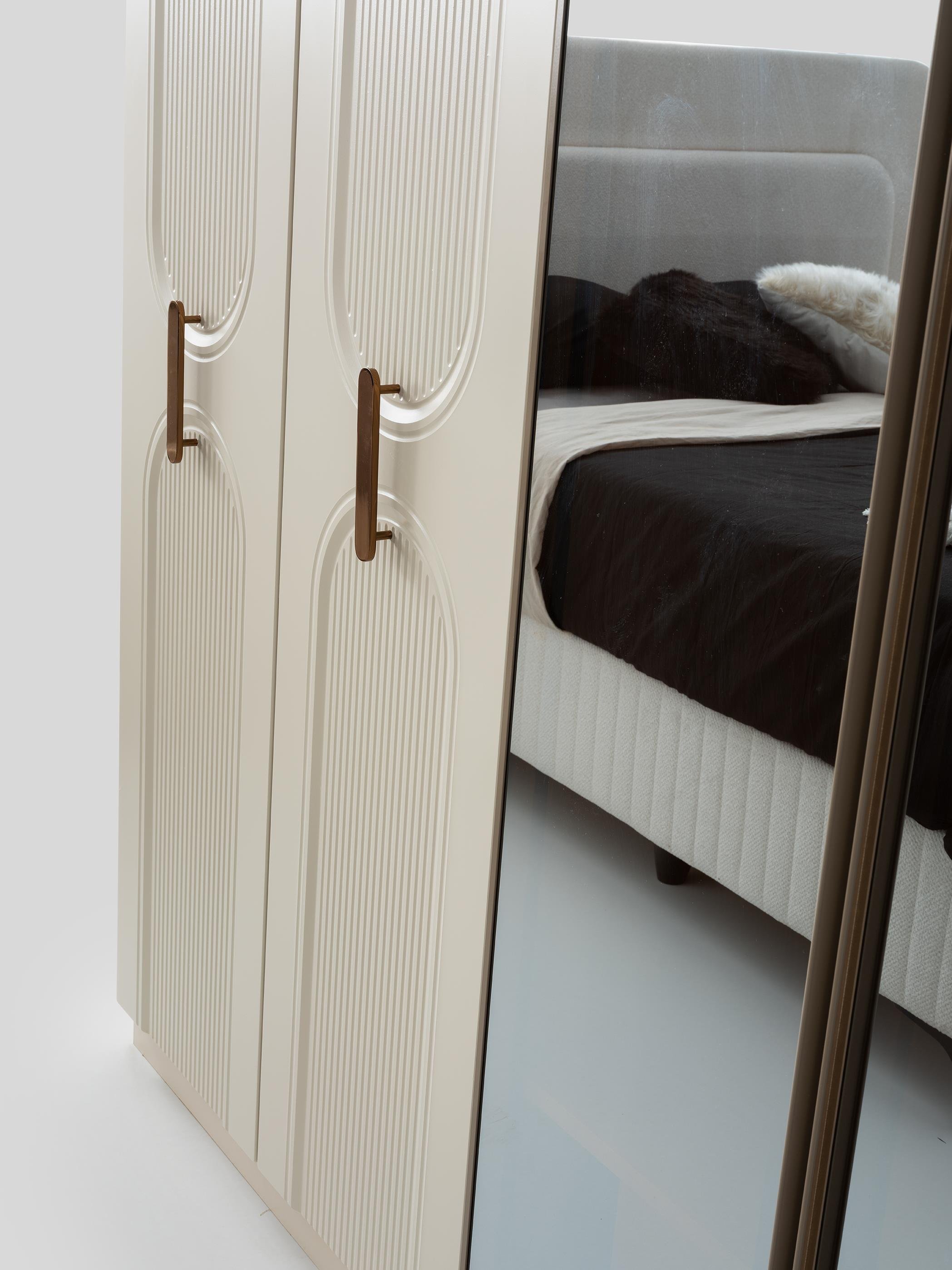 Malta %100 MDF 6 Kapaklı Modern Dolap