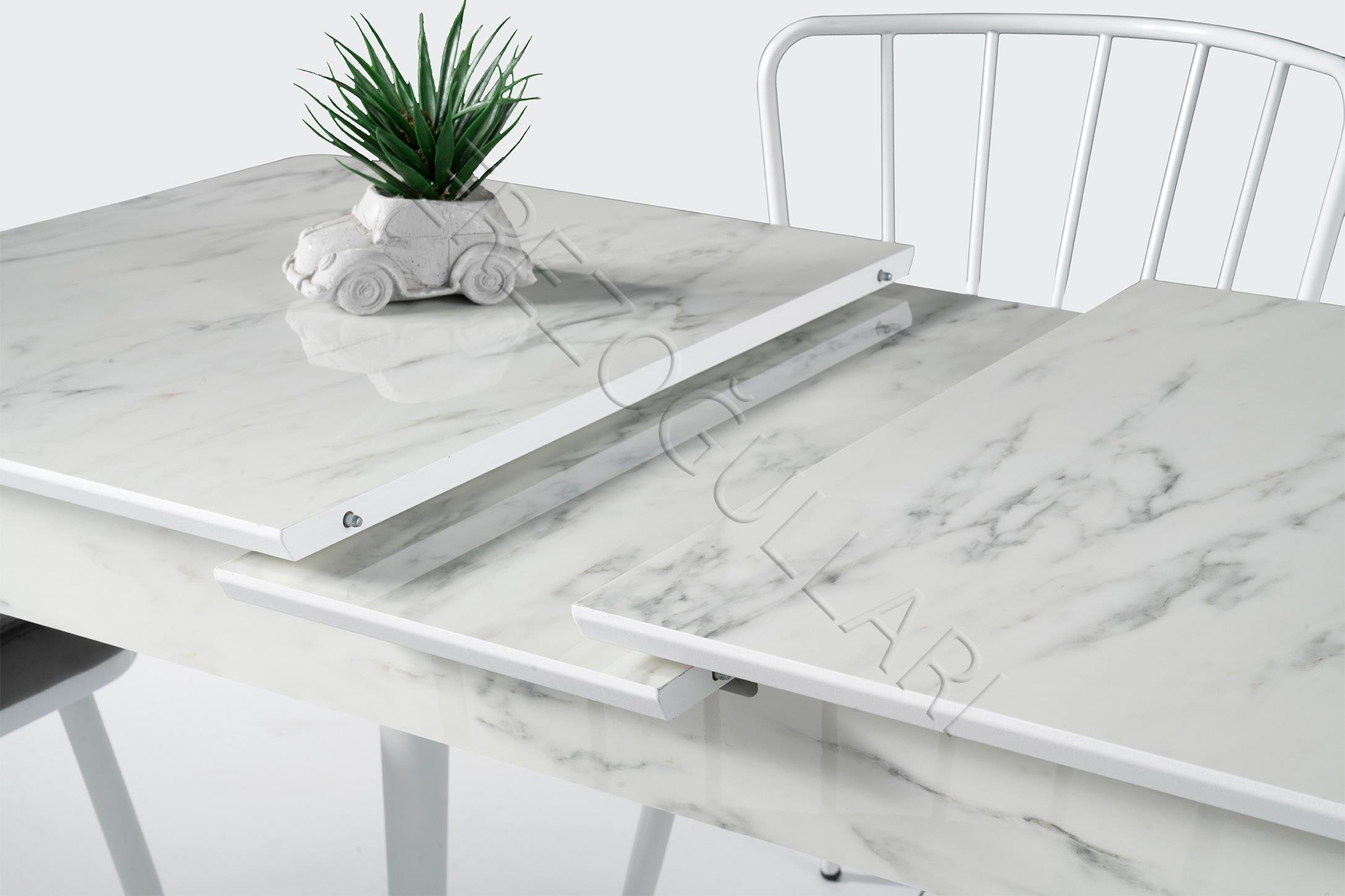Melisa MDF HighGloss Açılır Mutfak Masası 60x100