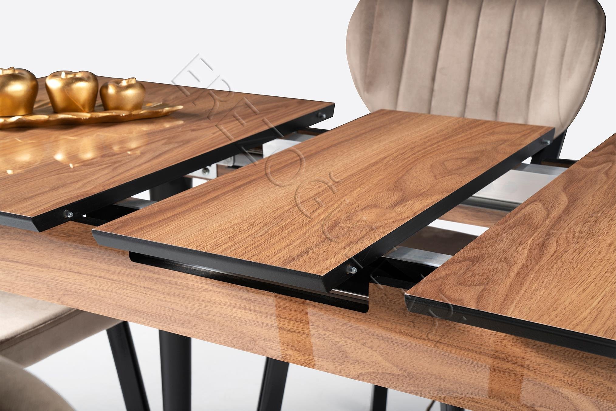 Melisa MDF HighGloss Açılır Mutfak Masası 60x100