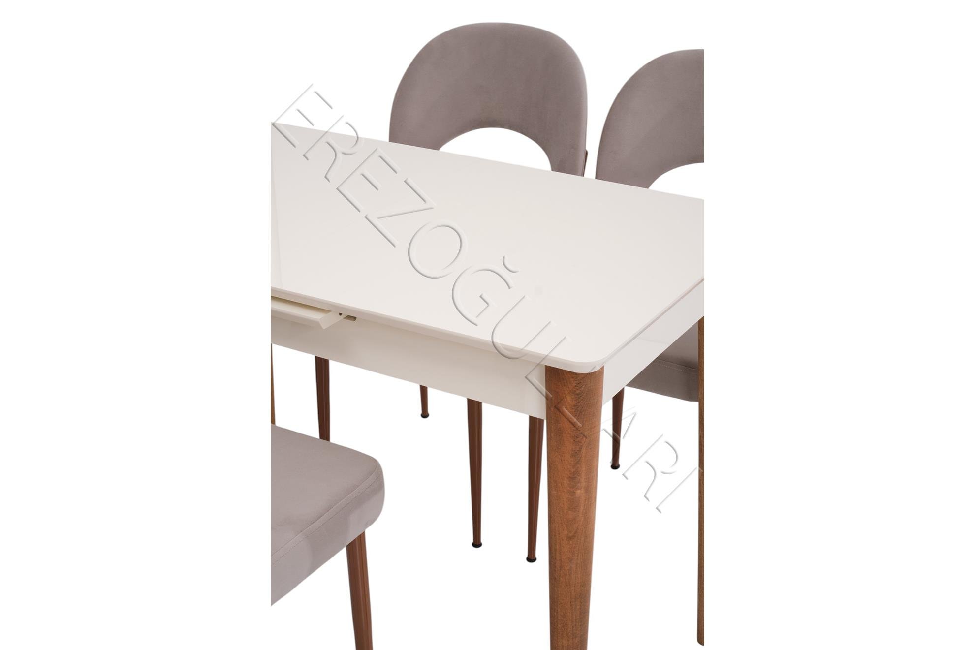 Melisa MDF Lak Panel Açılır Mutfak Masası 60x100