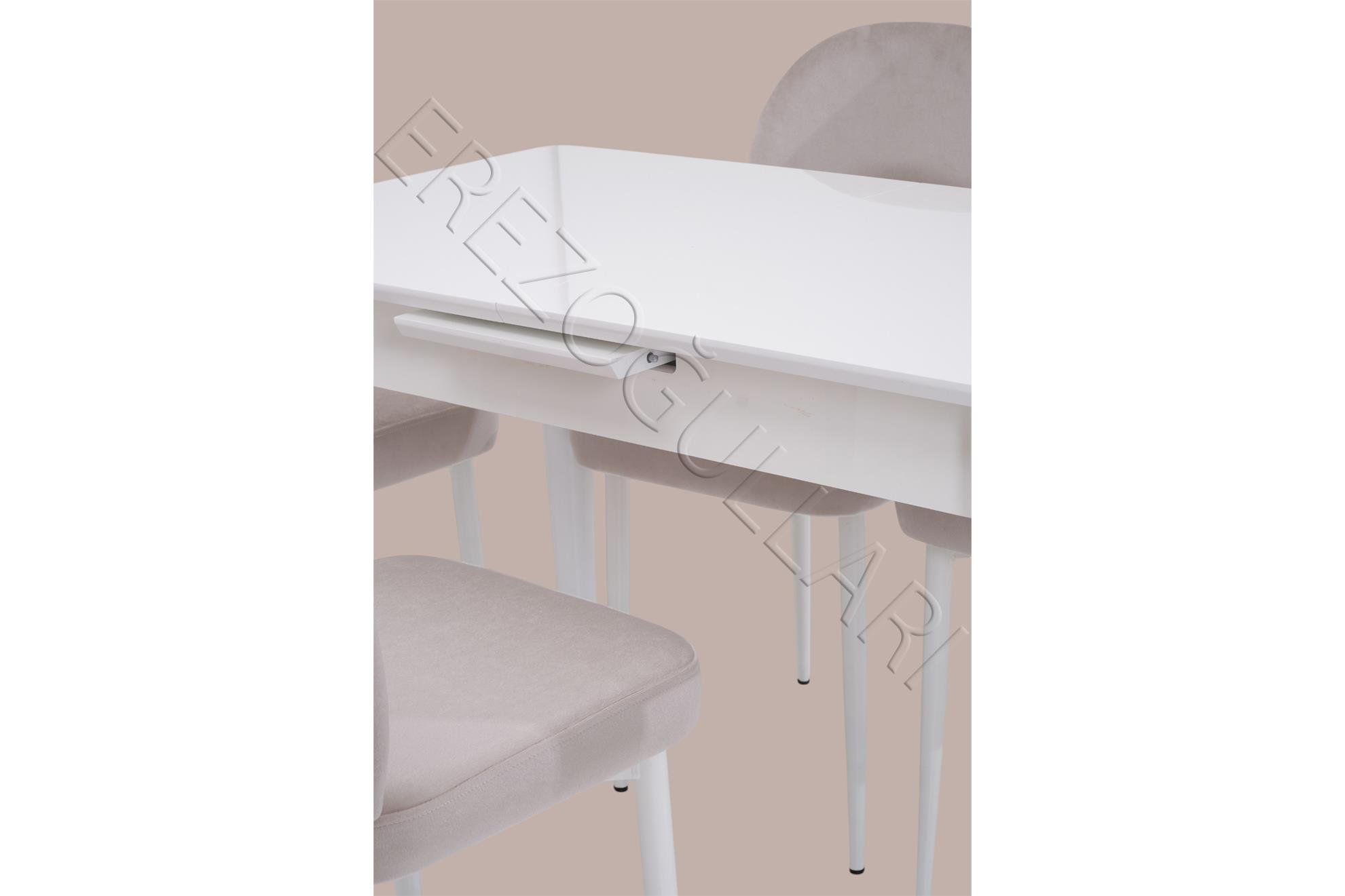 Melisa MDF Lak Panel Açılır Mutfak Masası 60x100