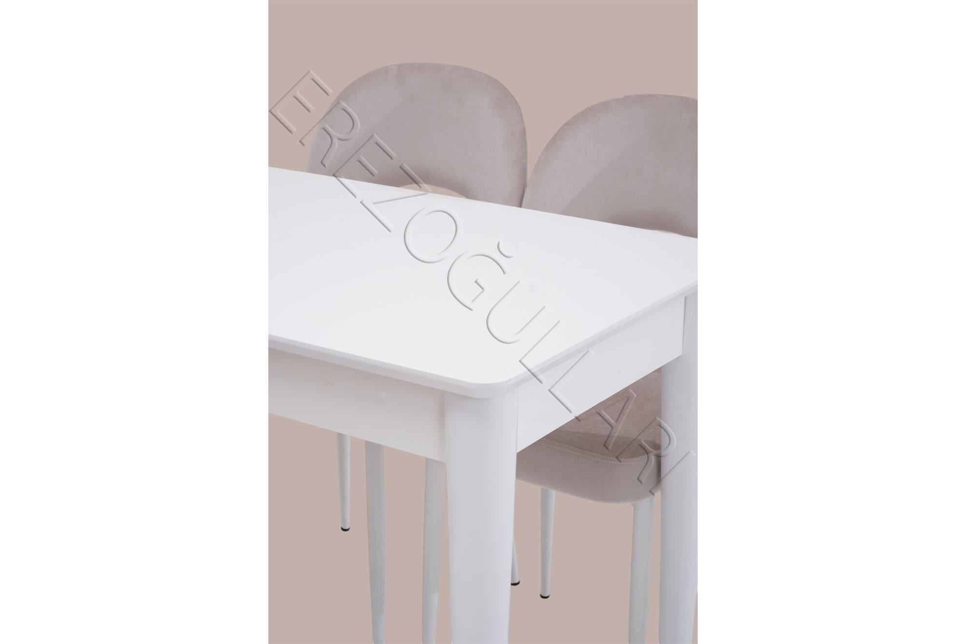 Melisa MDF Lak Panel Açılır Mutfak Masası 60x100