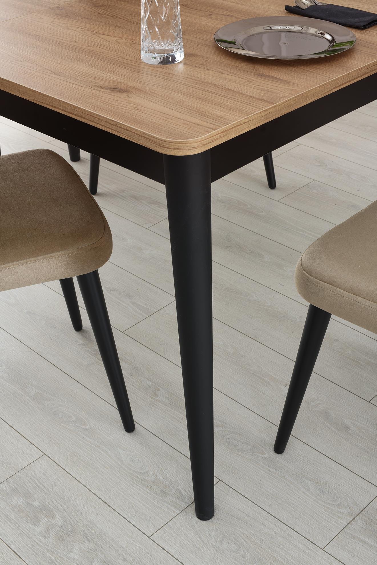 Mercan MDF Salon Yemek Masa Sandalye Takımı 90x145