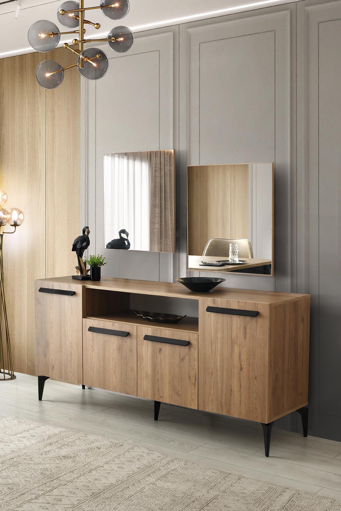 Mercan Modern MDF Yemek Odası Masa Sandalye Takımı