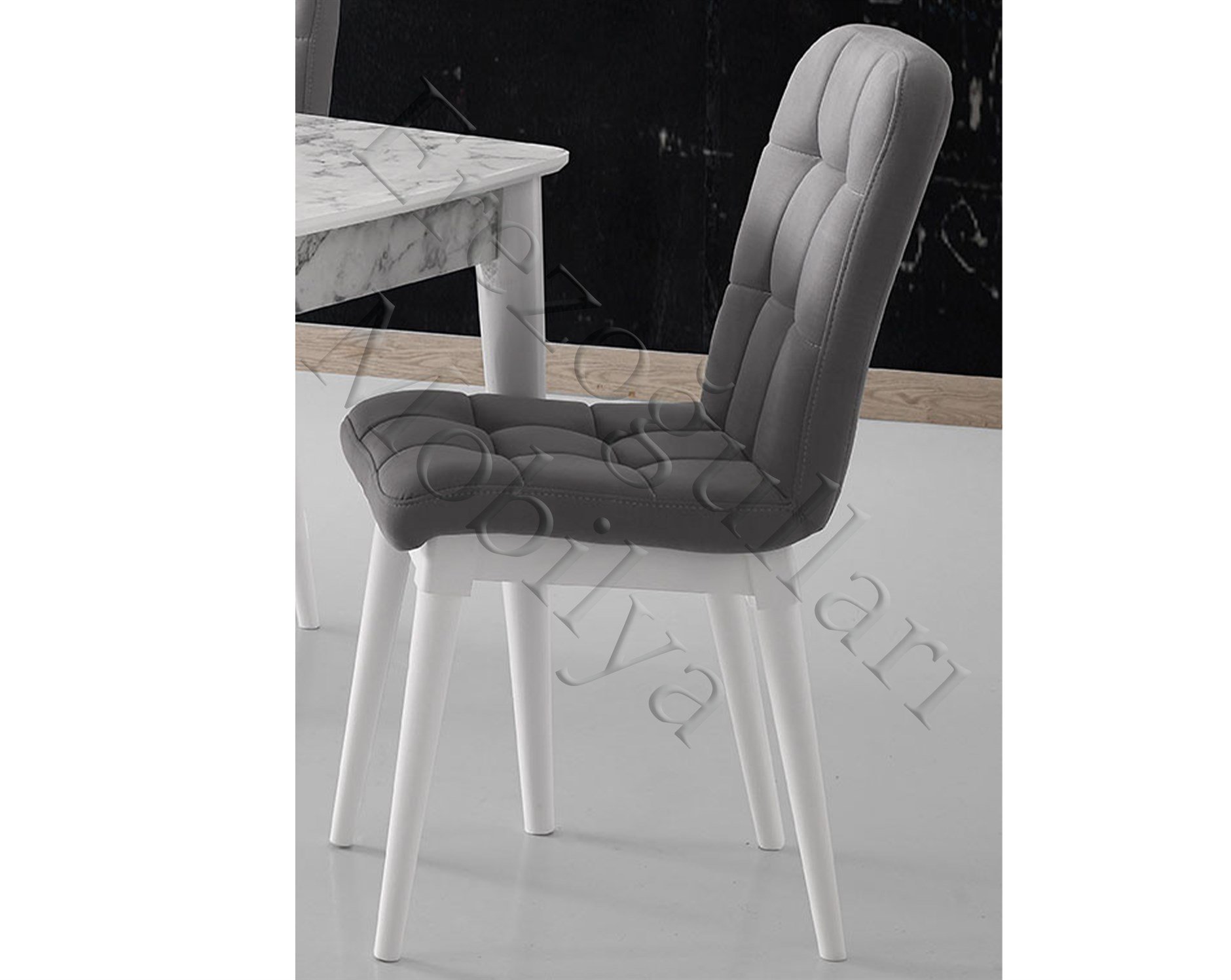 Modern Ahşap Mutfak Sandalyesi Duru 2 Li Set
