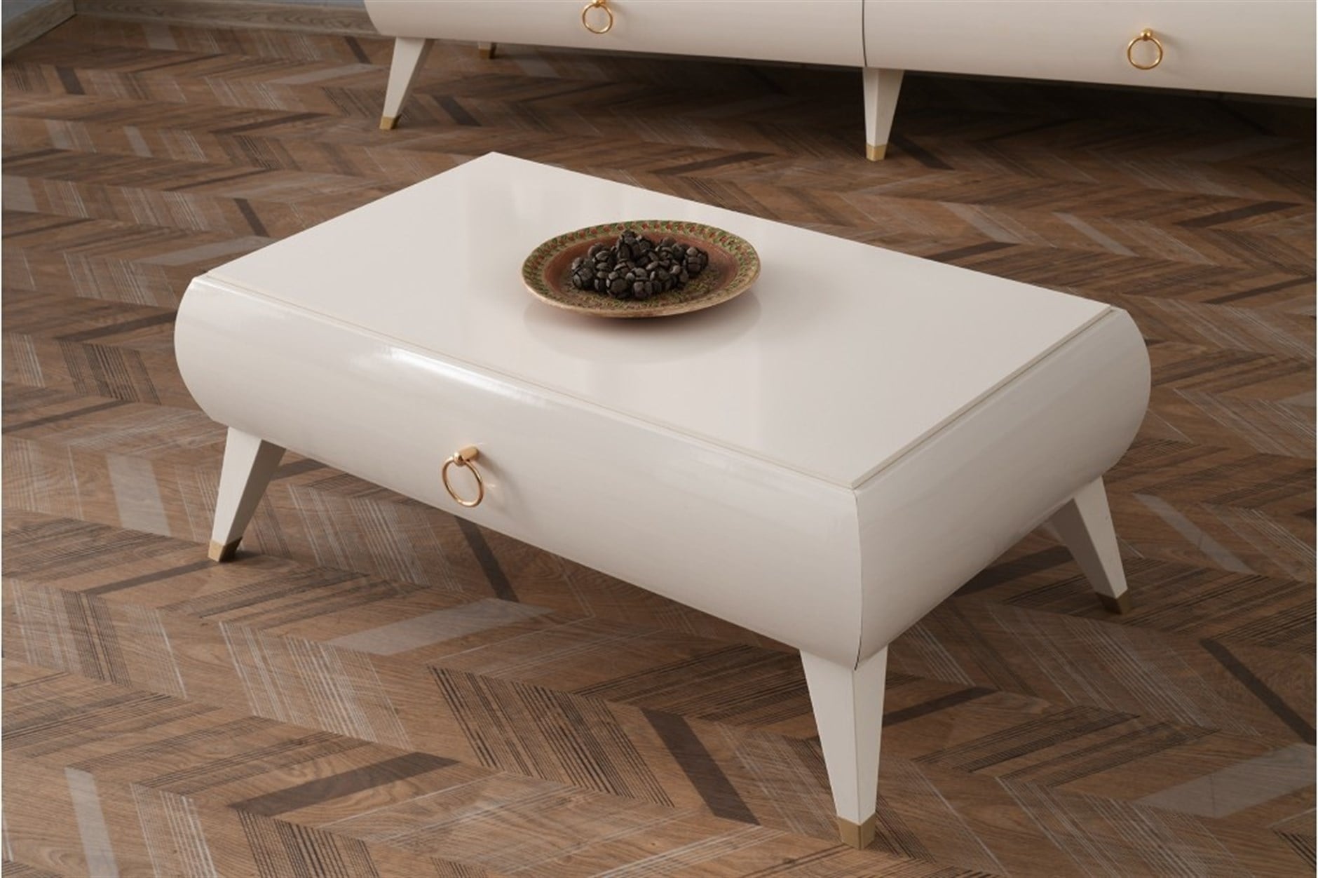 Modern Tarz Çekmeceli Orta Sehpa 60x105x42cm