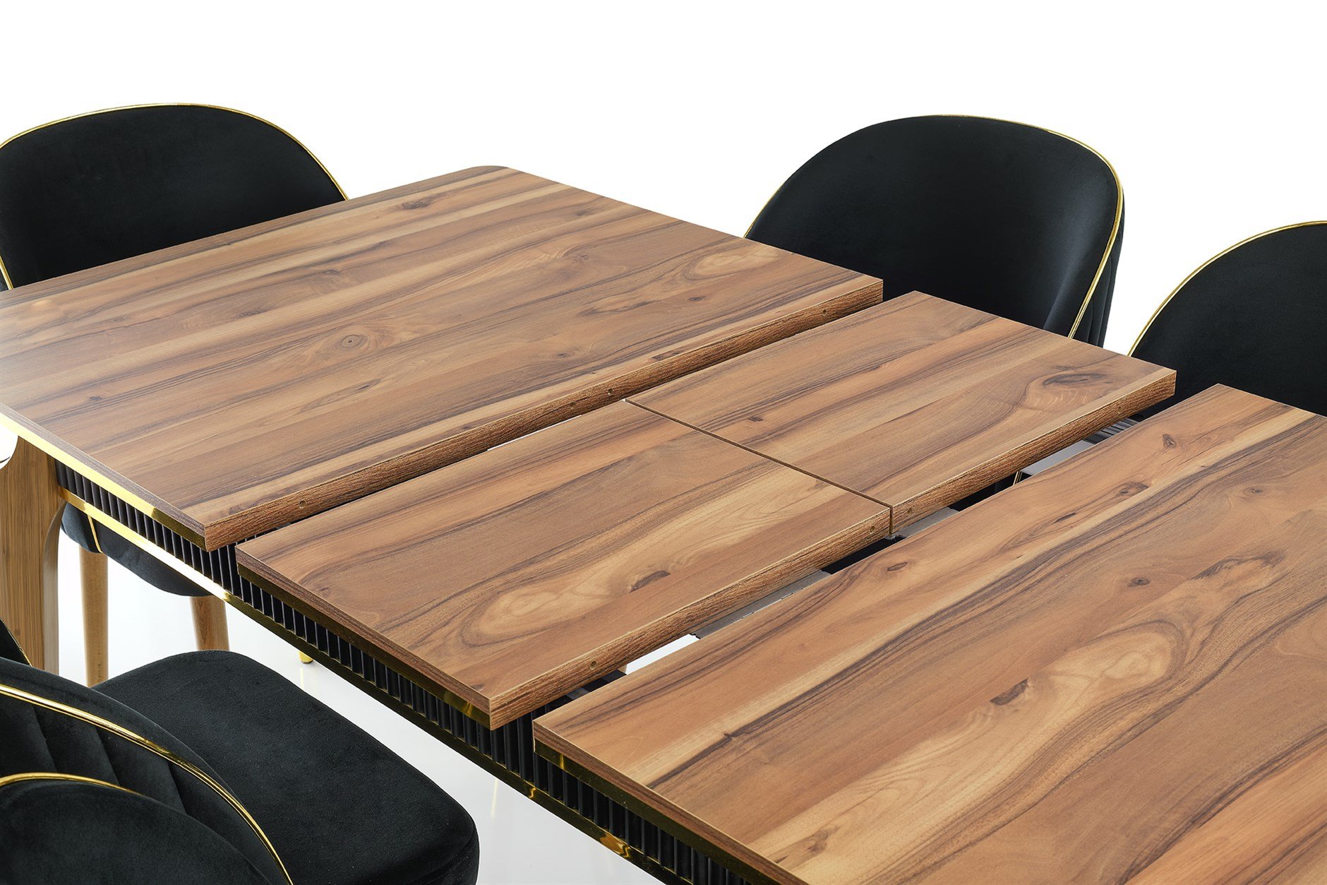 Modern Tasarım Lüks Açılır Yemek Masa Sandalye Takımı 90x145
