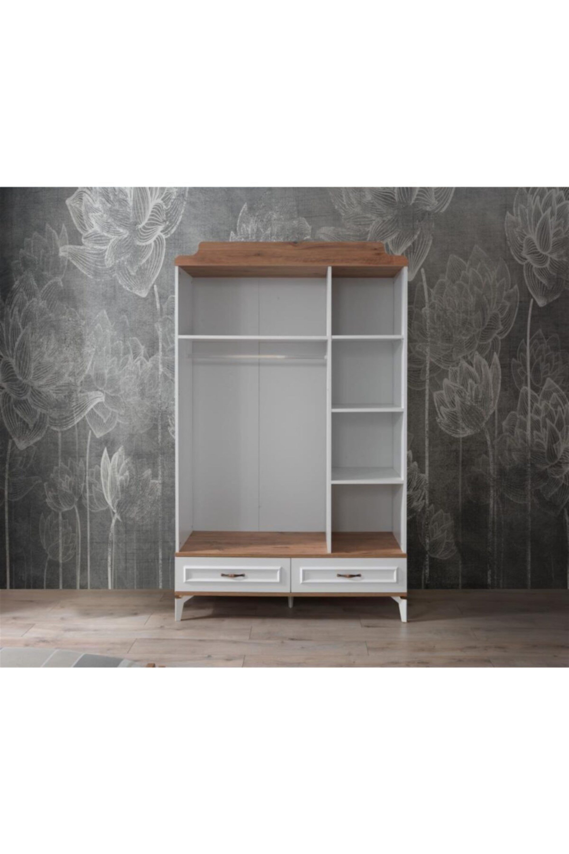 Modern Trend 3 Kapılı 2 Çekmeceli Gardırop Elbise Dolabı 130x55x212cm