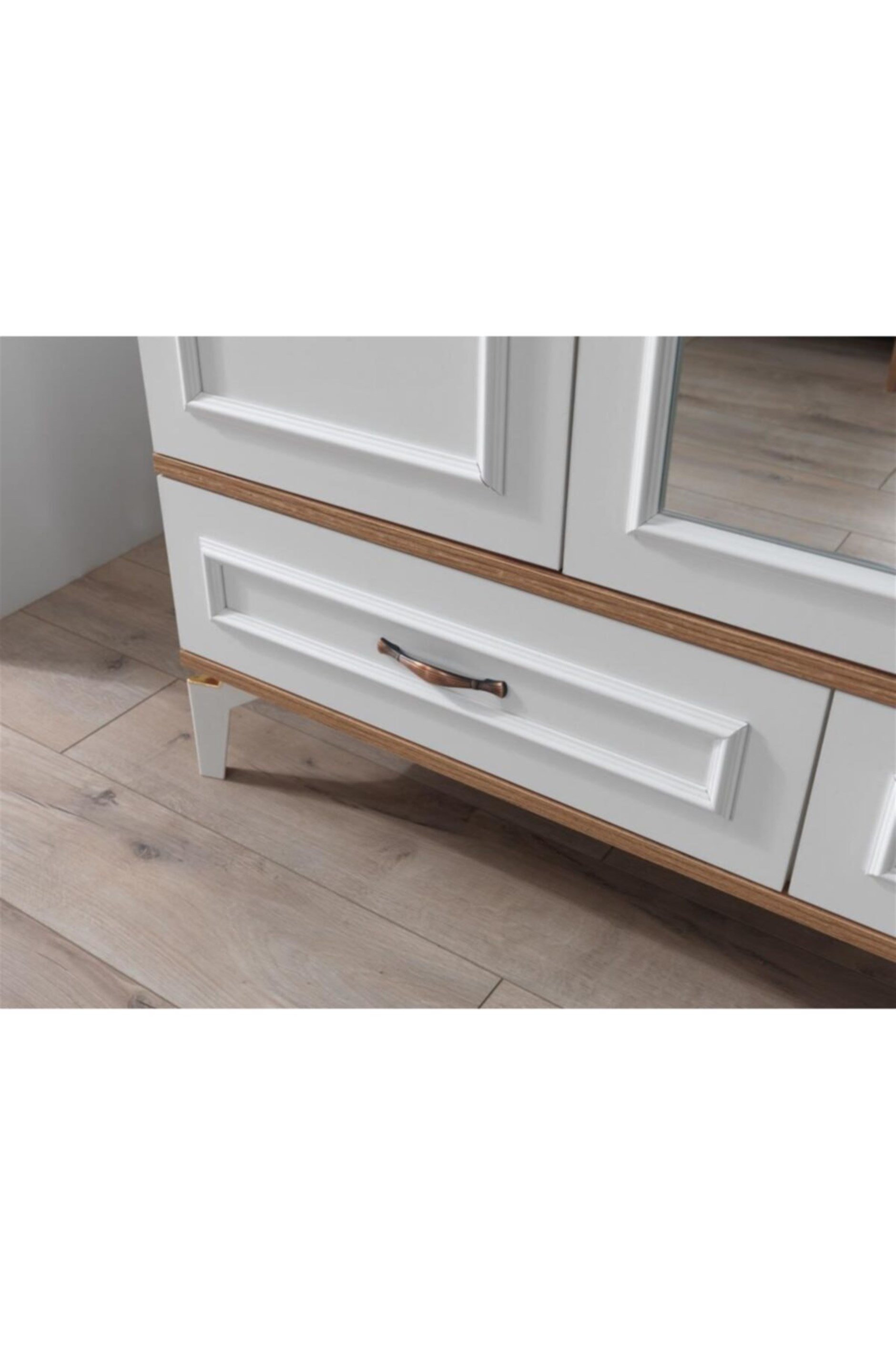 Modern Trend 3 Kapılı 2 Çekmeceli Gardırop Elbise Dolabı 130x55x212cm