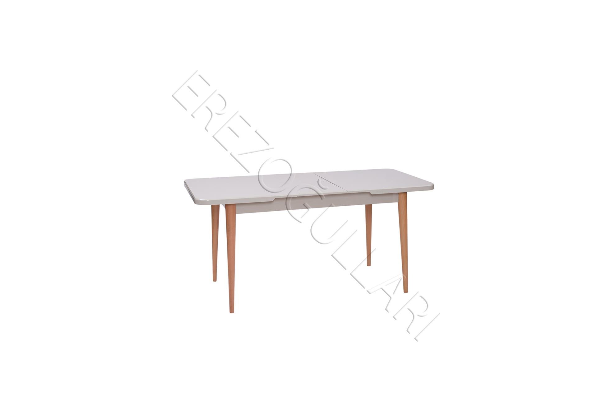 Norte Kum Beyi Lak Panel Mdf Mutfak Masa Takımı 80x130