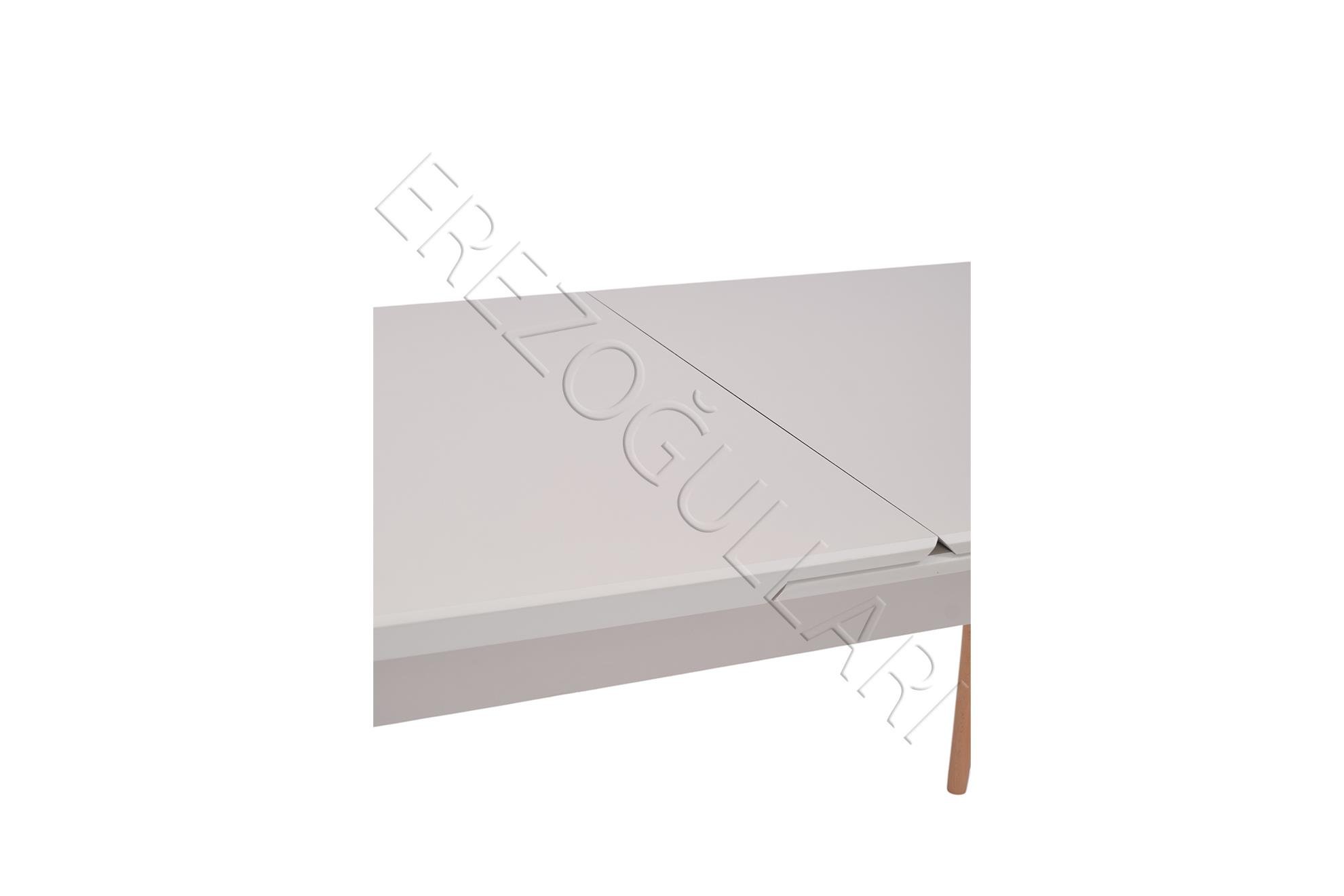 Norte Kum Beyi Lak Panel Mdf Mutfak Masa Takımı 80x130