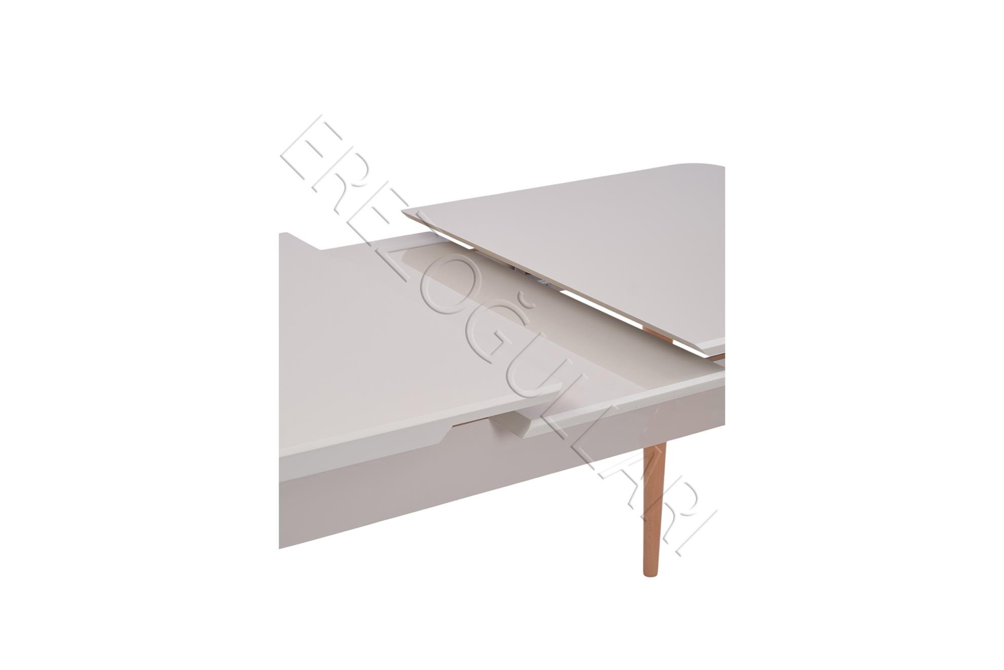 Norte Kum Beyi Lak Panel Mdf Mutfak Masa Takımı 80x130