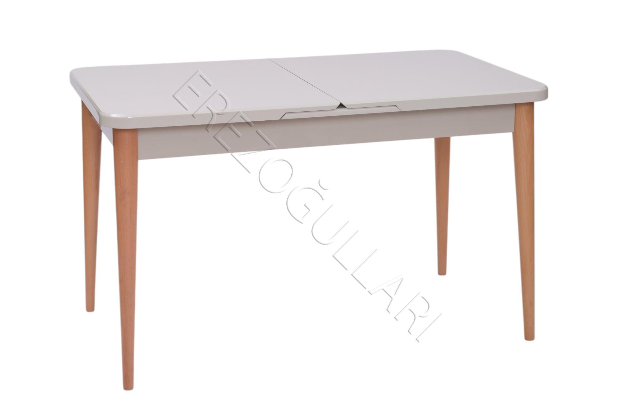 Norte Kum Beyi Lak Panel Mdf Mutfak Masa Takımı 80x130