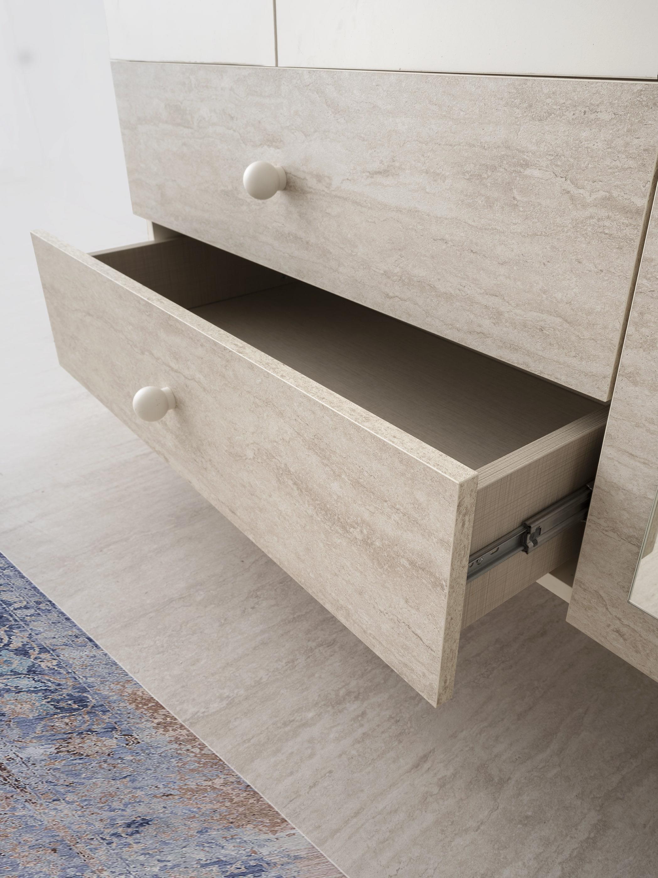Petra 3 Kapaklı Aynalı Elbise Dolabı Gardrop 120x55x200 