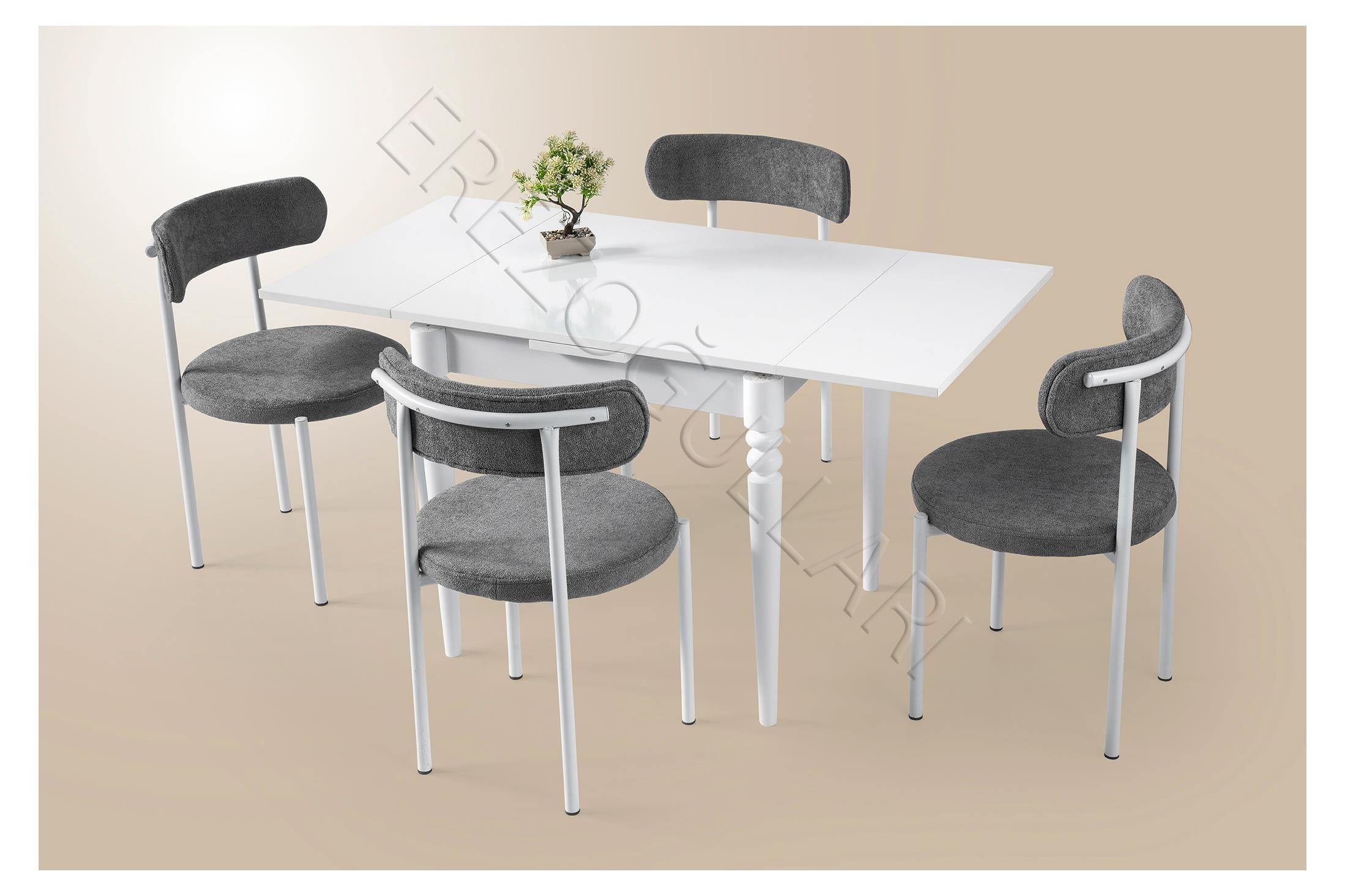 Pınar Alfa Açılır Mutfak Masa Sandalye Takımı 70x80