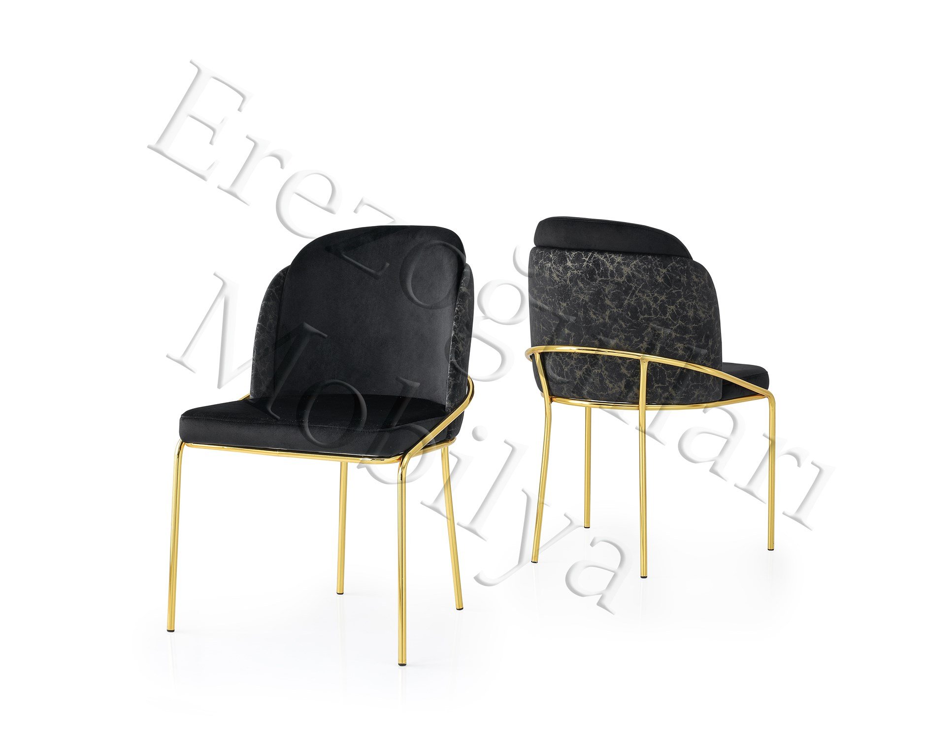 Polo Mutfak Sandalyesi Gold Ayak 2 Li Set
