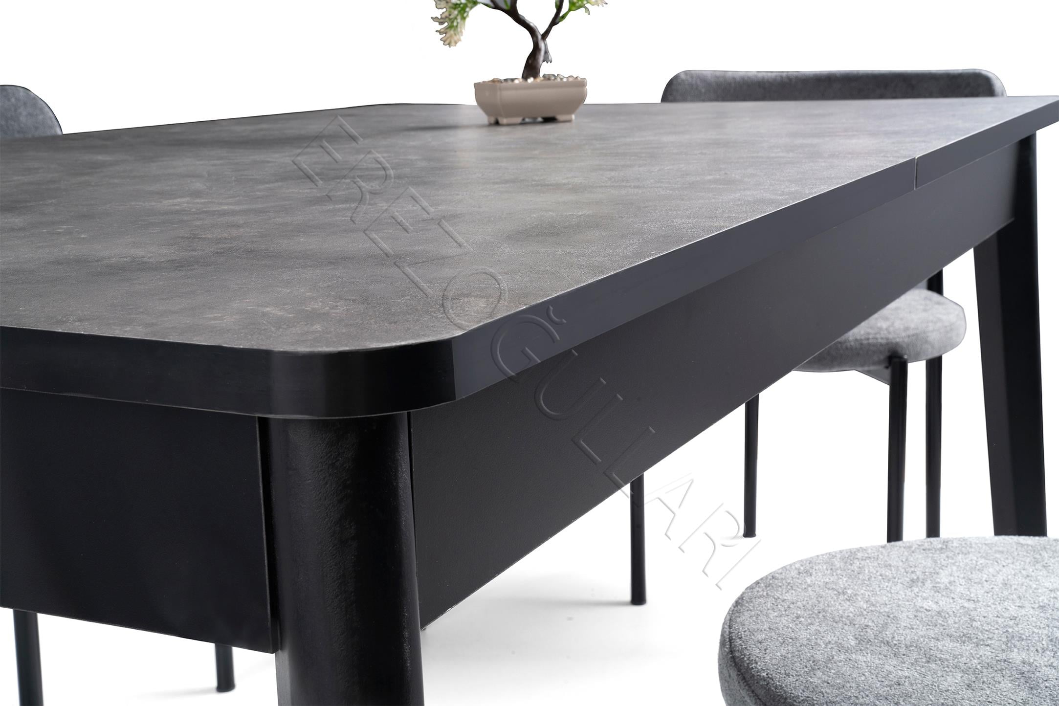 Safir Alfa Salon Yemek Masa Sandalye Takımı 90x145