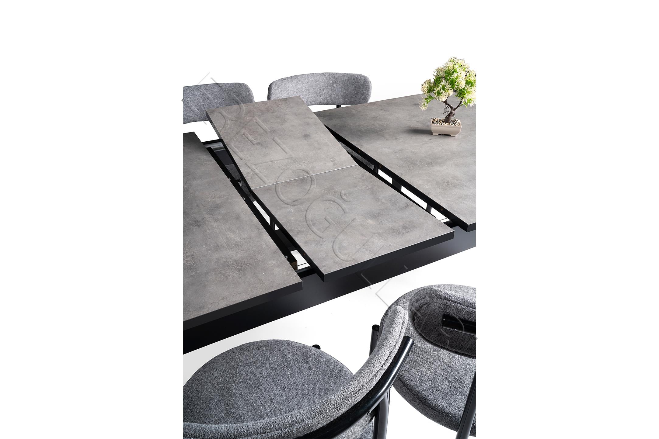 Safir Alfa Salon Yemek Masa Sandalye Takımı 90x145