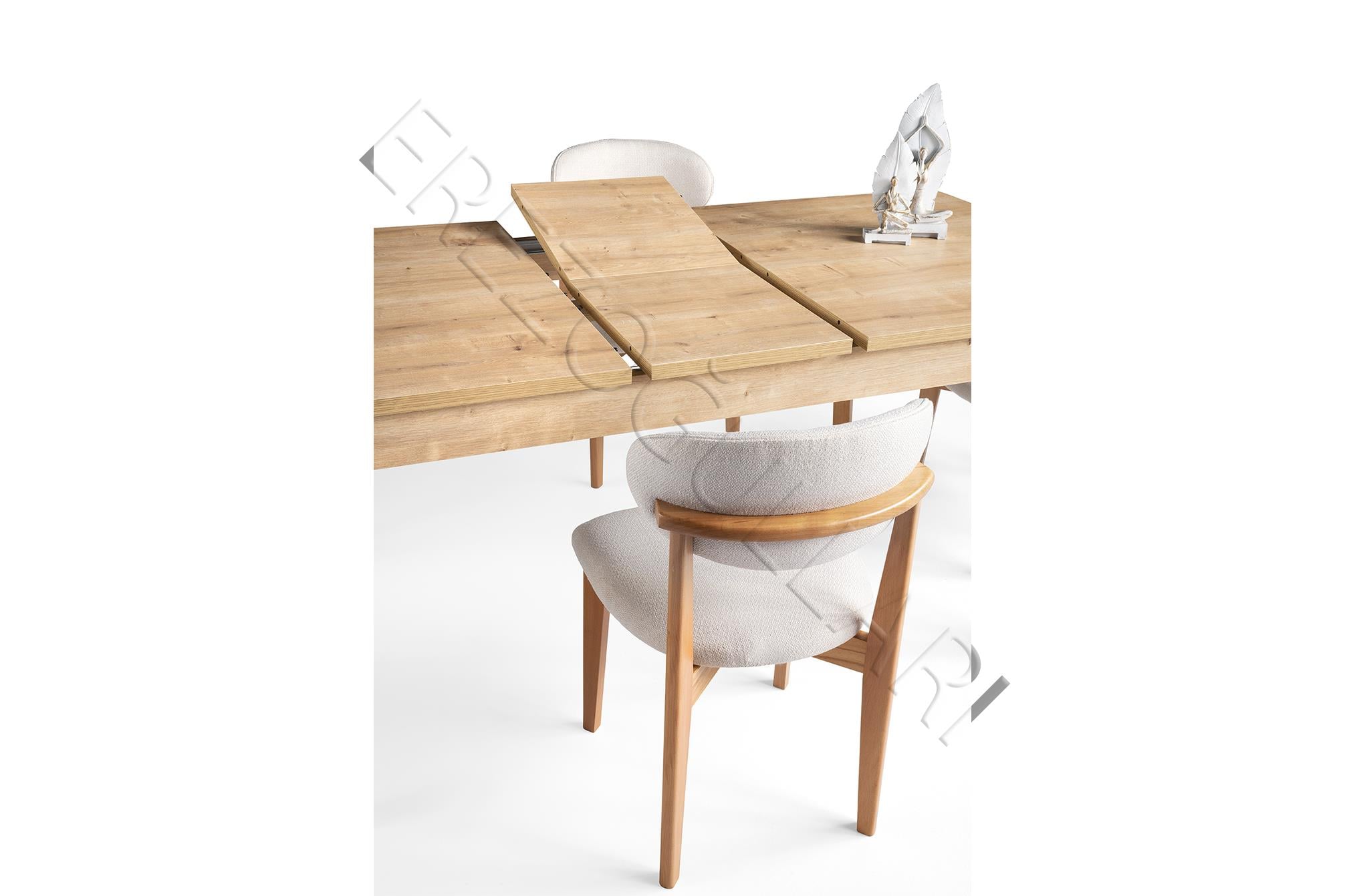 Safir Norte Salon Yemek Masa 6 lı Sandalye Takımı 90x145