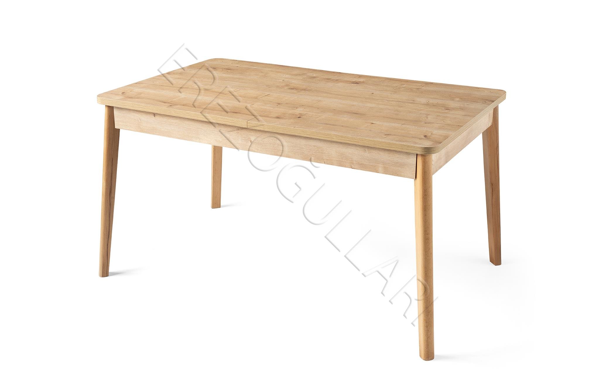 Safir Norte Salon Yemek Masa 6 lı Sandalye Takımı 90x145