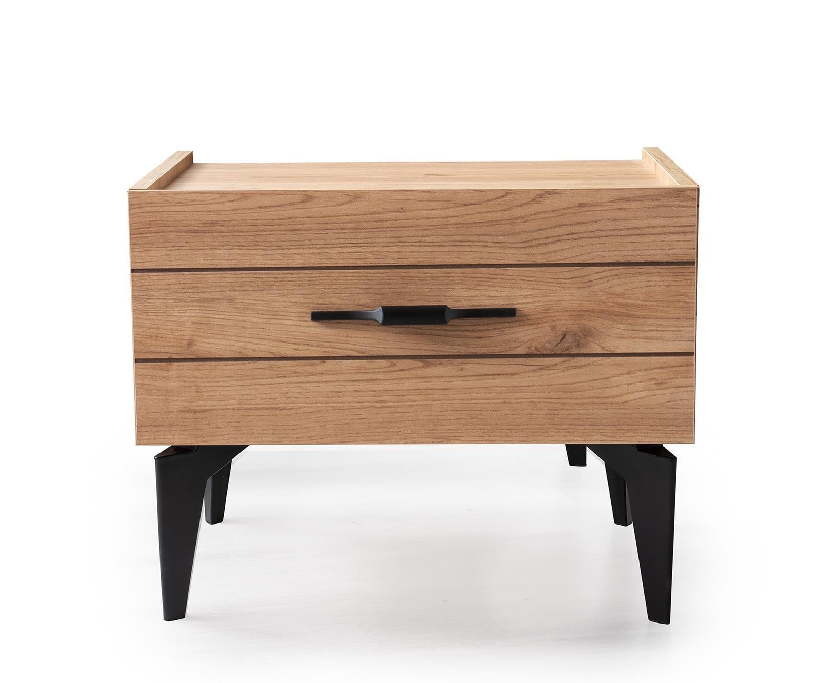 Seda 6 Kapaklı Modern MDF Yatak Odası Takımı Bazalı 
