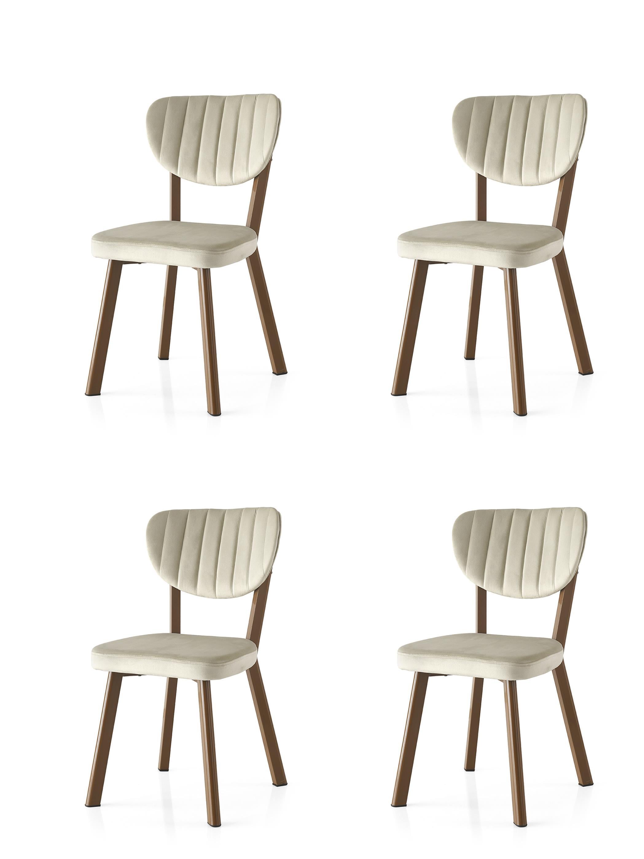 Star Demir Mutfak Sandalyesi 4 Lü Set 