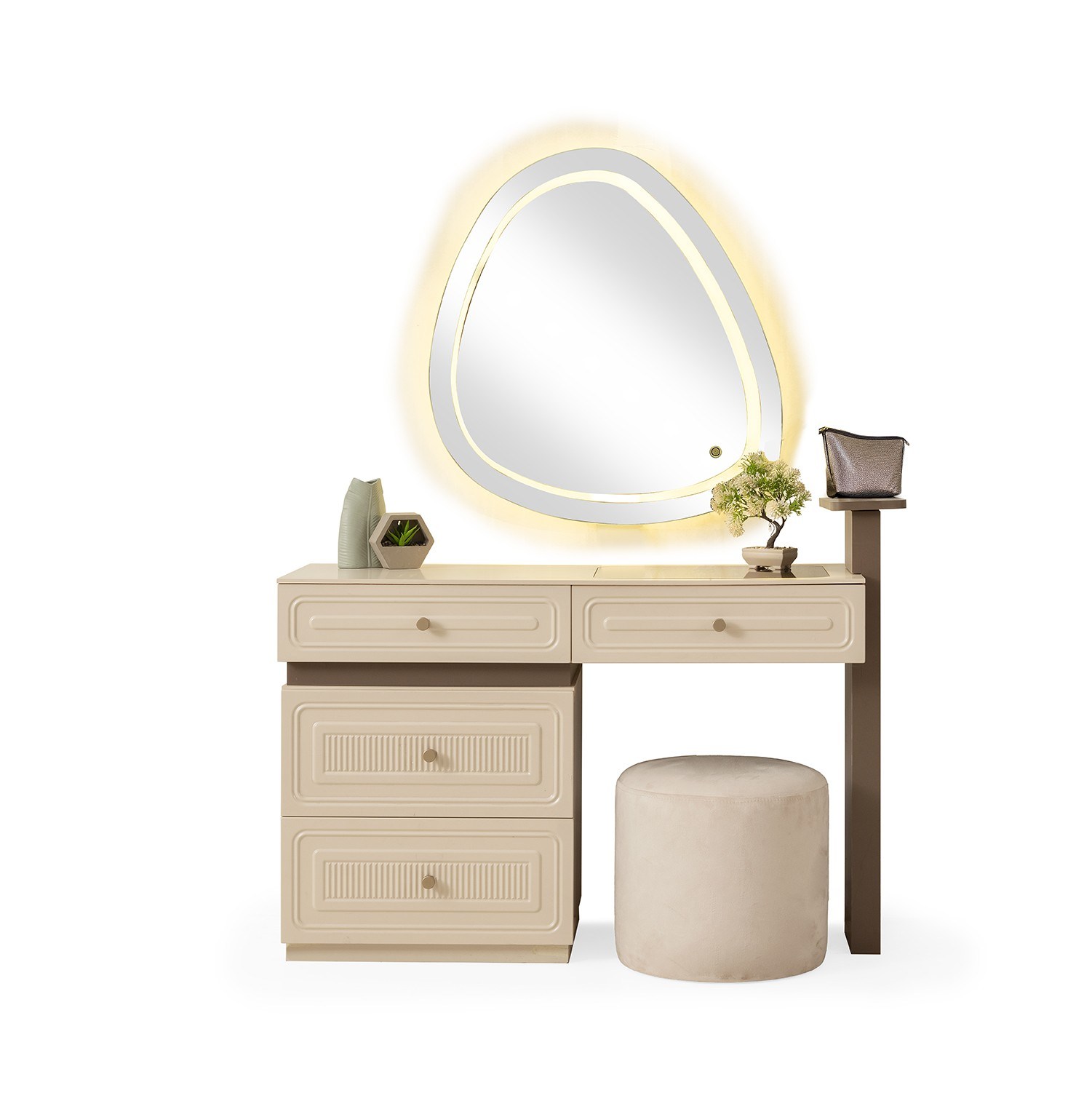 Torino MDF 6 Kapaklı Yatak Odası Takımı Başlıklı 246x58x215cm