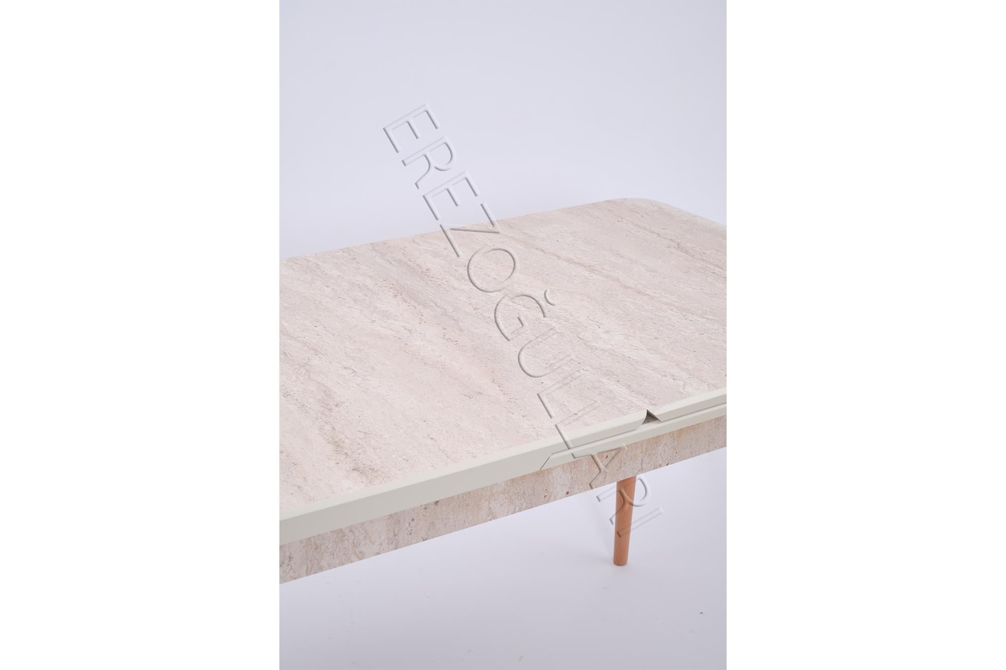 Traverten Boyalı Mdf Mutfak Masası 80x1830