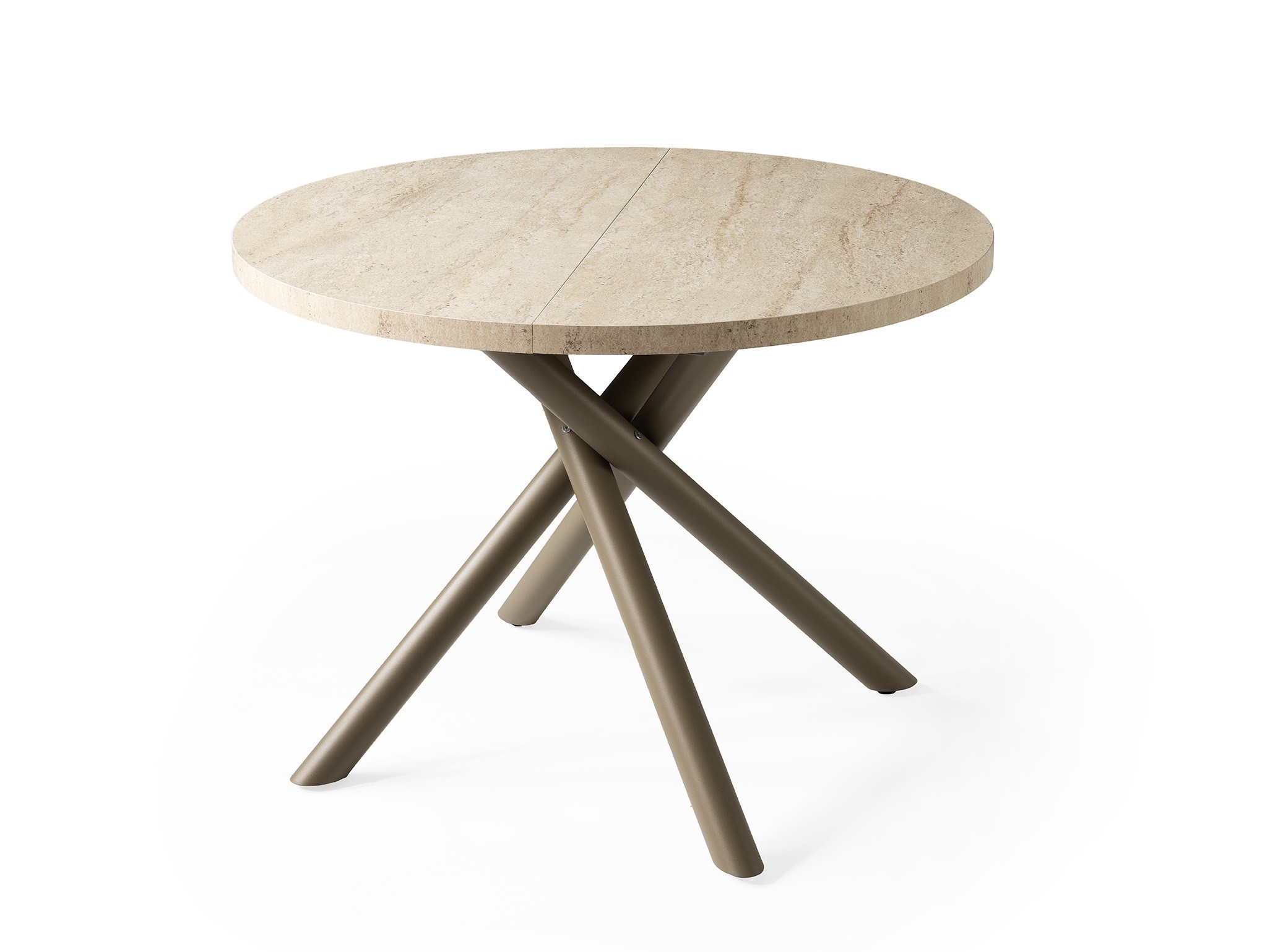 Truva Lion Yuvarlak Açılır MDF Mutfak Masa Sandalye Takımı 104cm