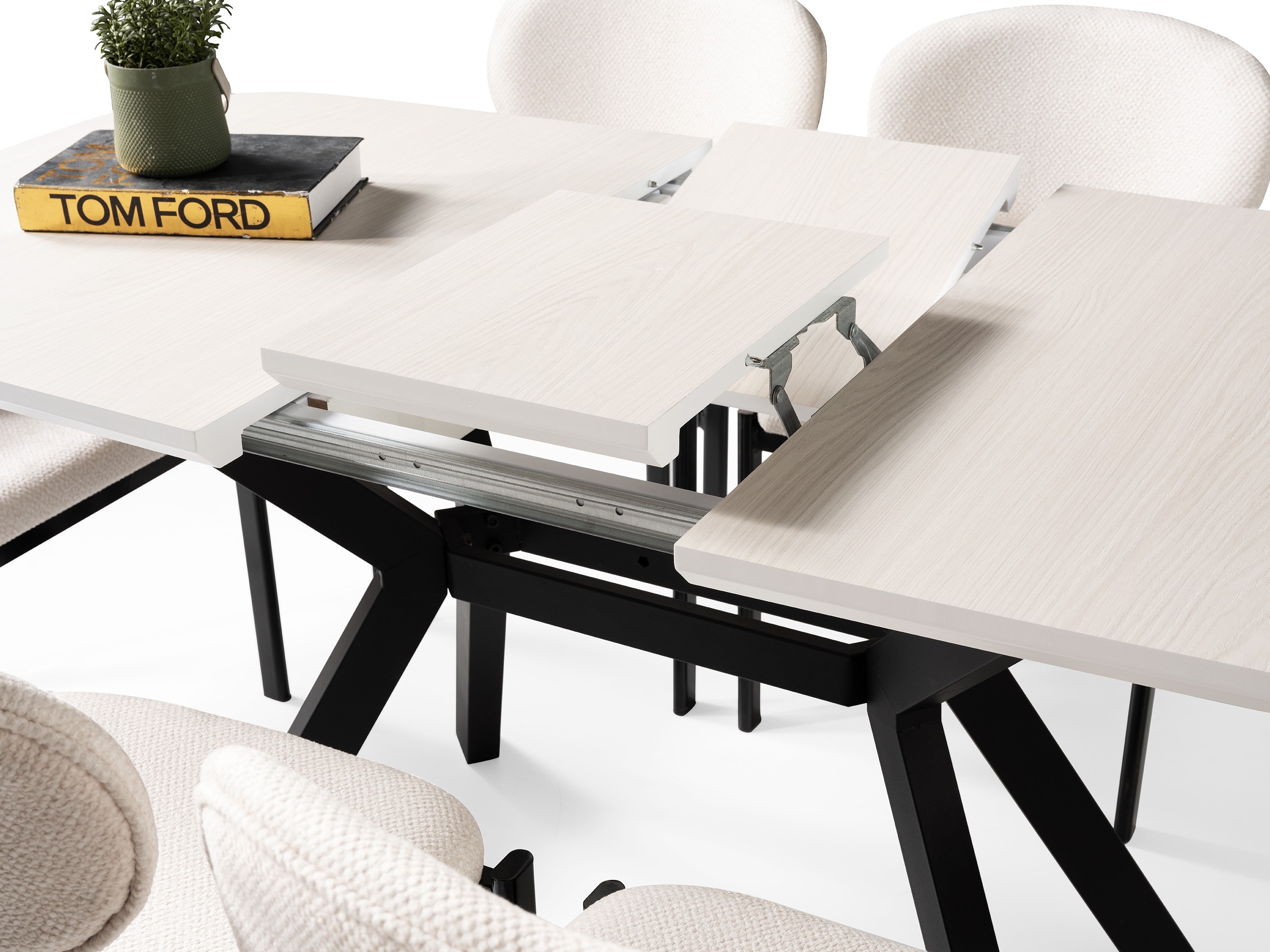 Venedik Monet MDF Açılır Mutfak Masa Takımı 80*130cm