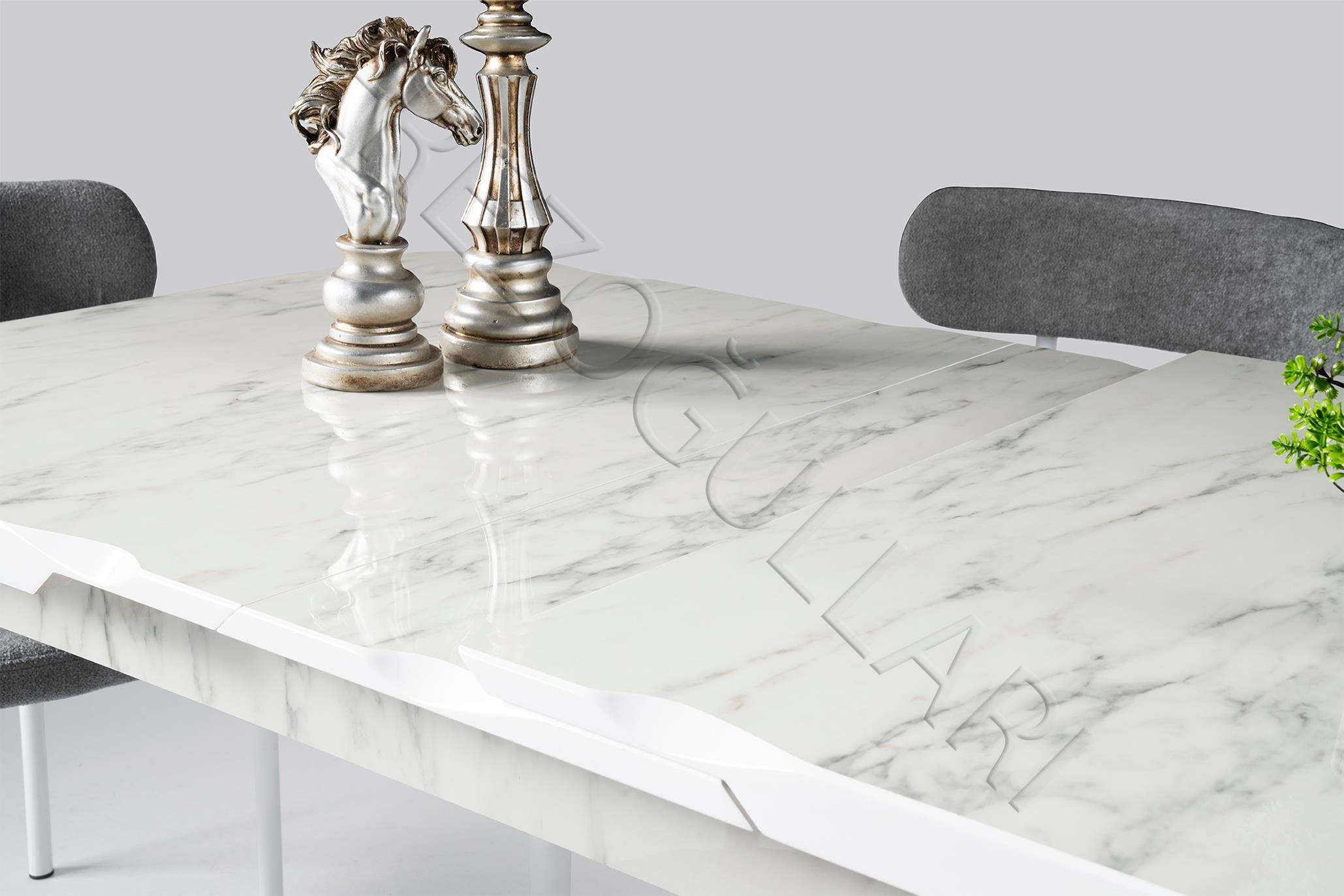 Yakamoz Alfa MDF Mutfak Masa Sandalye Takımı 80x130cm
