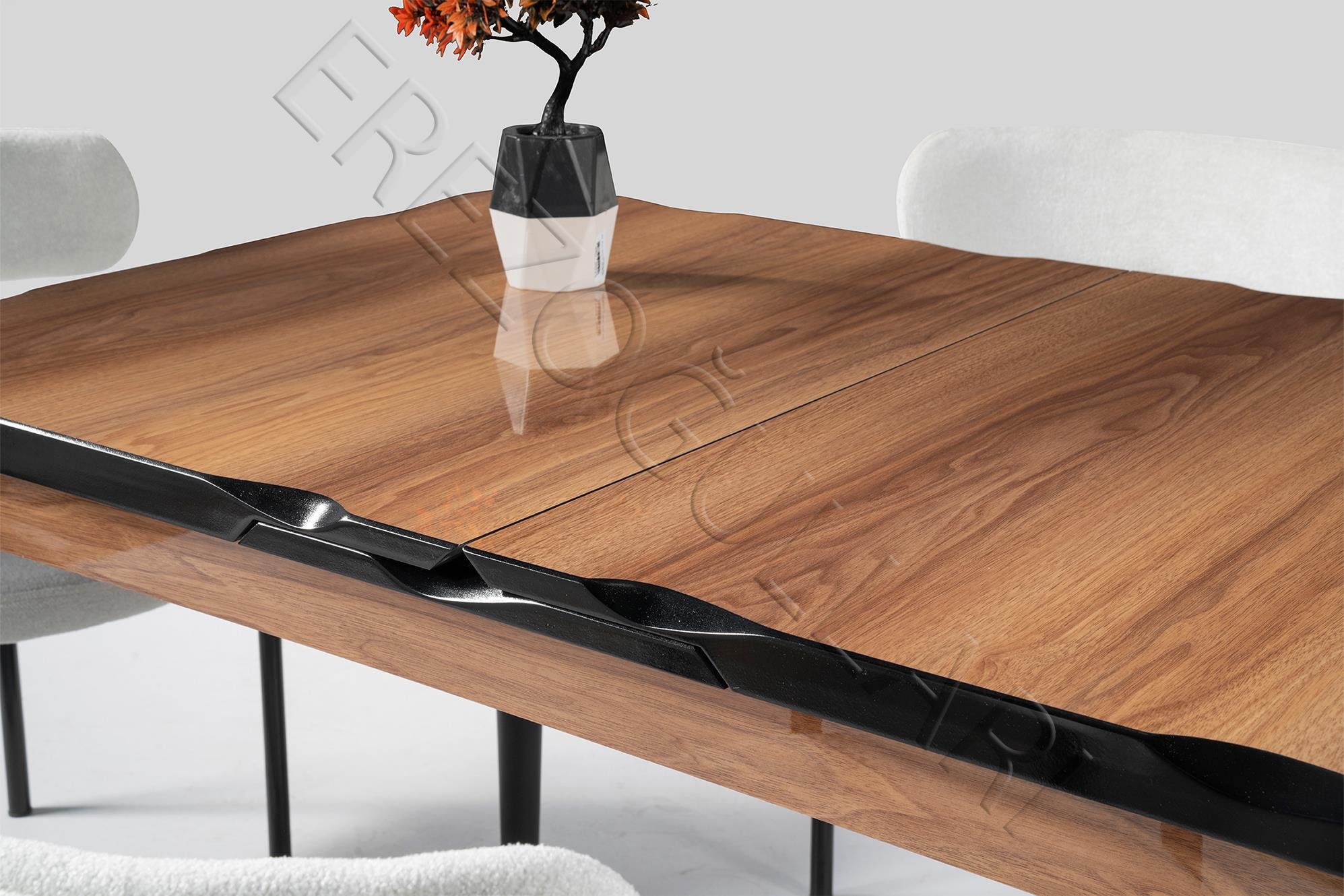 Yakamoz Alfa MDF Mutfak Masa Sandalye Takımı 80x130