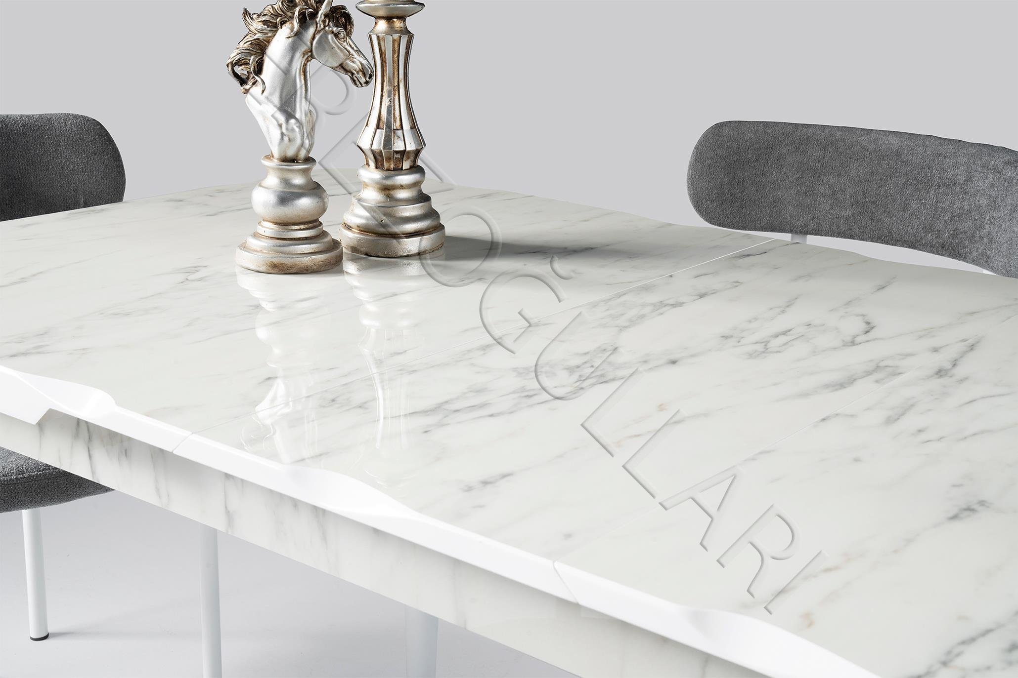 Yakamoz Alfa MDF Mutfak Masa Sandalye Takımı 80x130cm