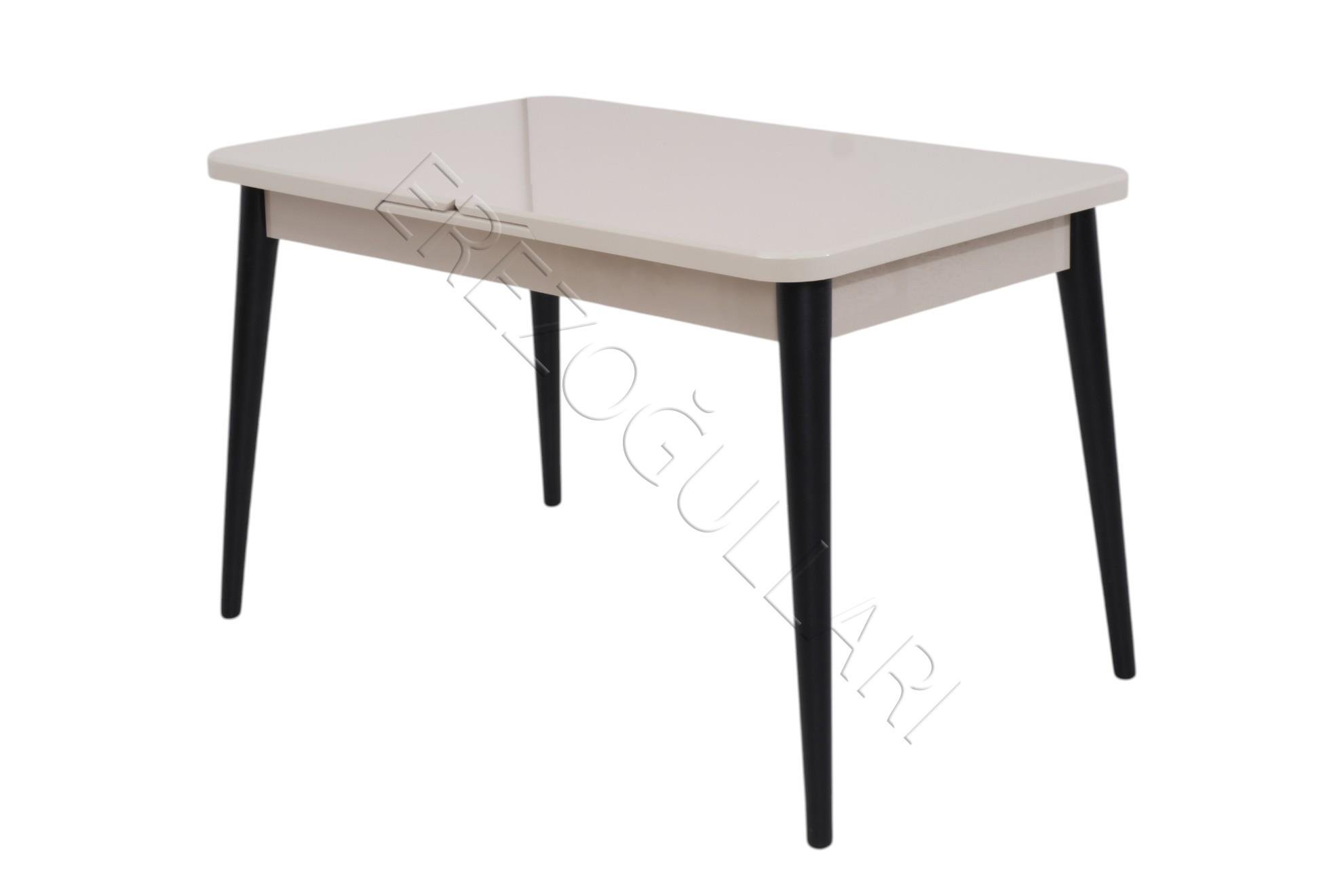 Yakamoz Kum Beji Elma MDF Mutfak Masa Sandalye Takımı 80x130